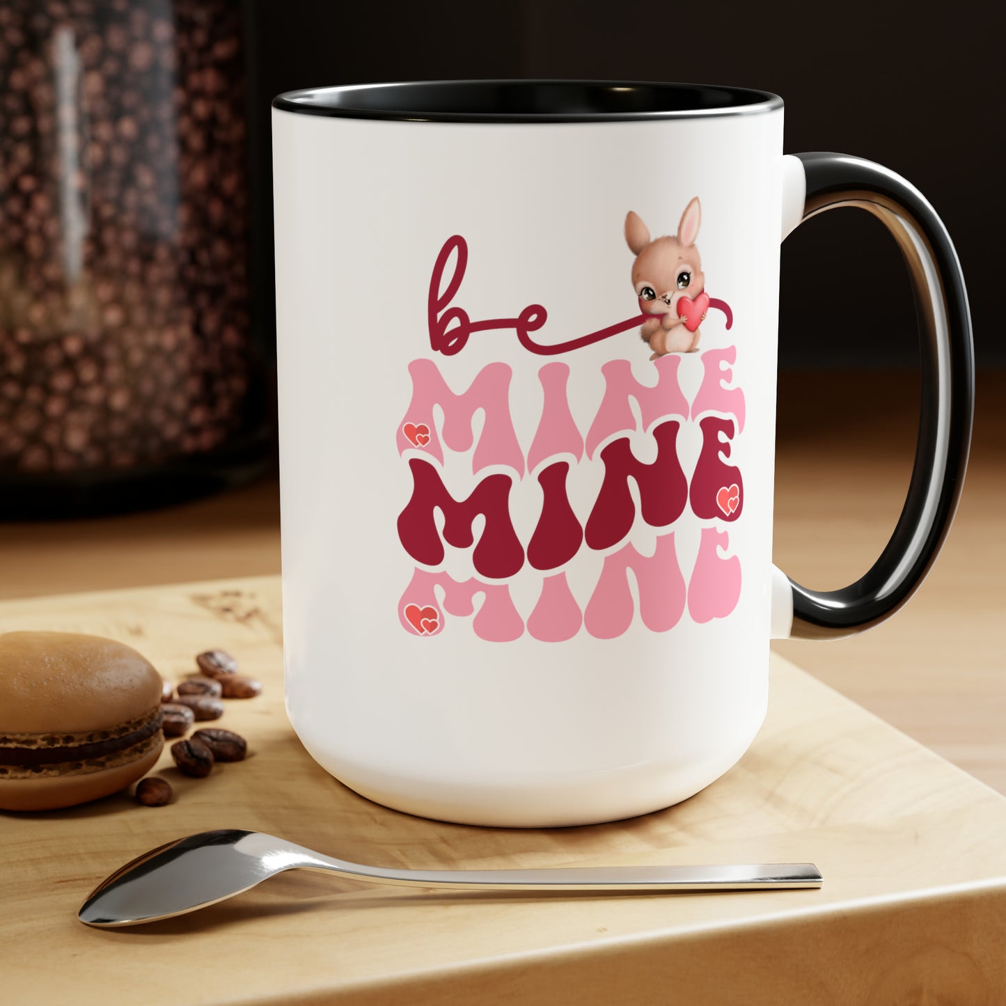 Happy valentines day Two-Tone Coffee Mugs, 15oz