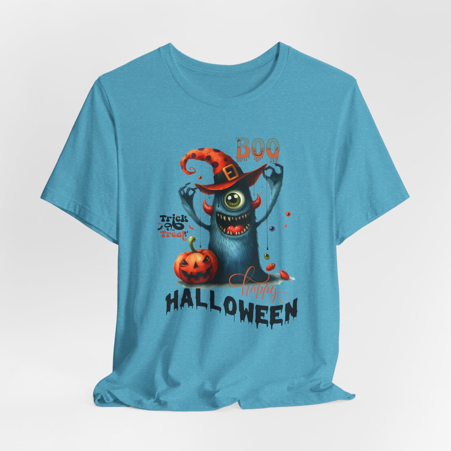 Boo Happy Halloween T-shirt, Happy Halloween T-shirt, Trick Or Treat T-shirt, Halloween T-shirt, Cool Halloween T-shirt, Spooky T-shirt,