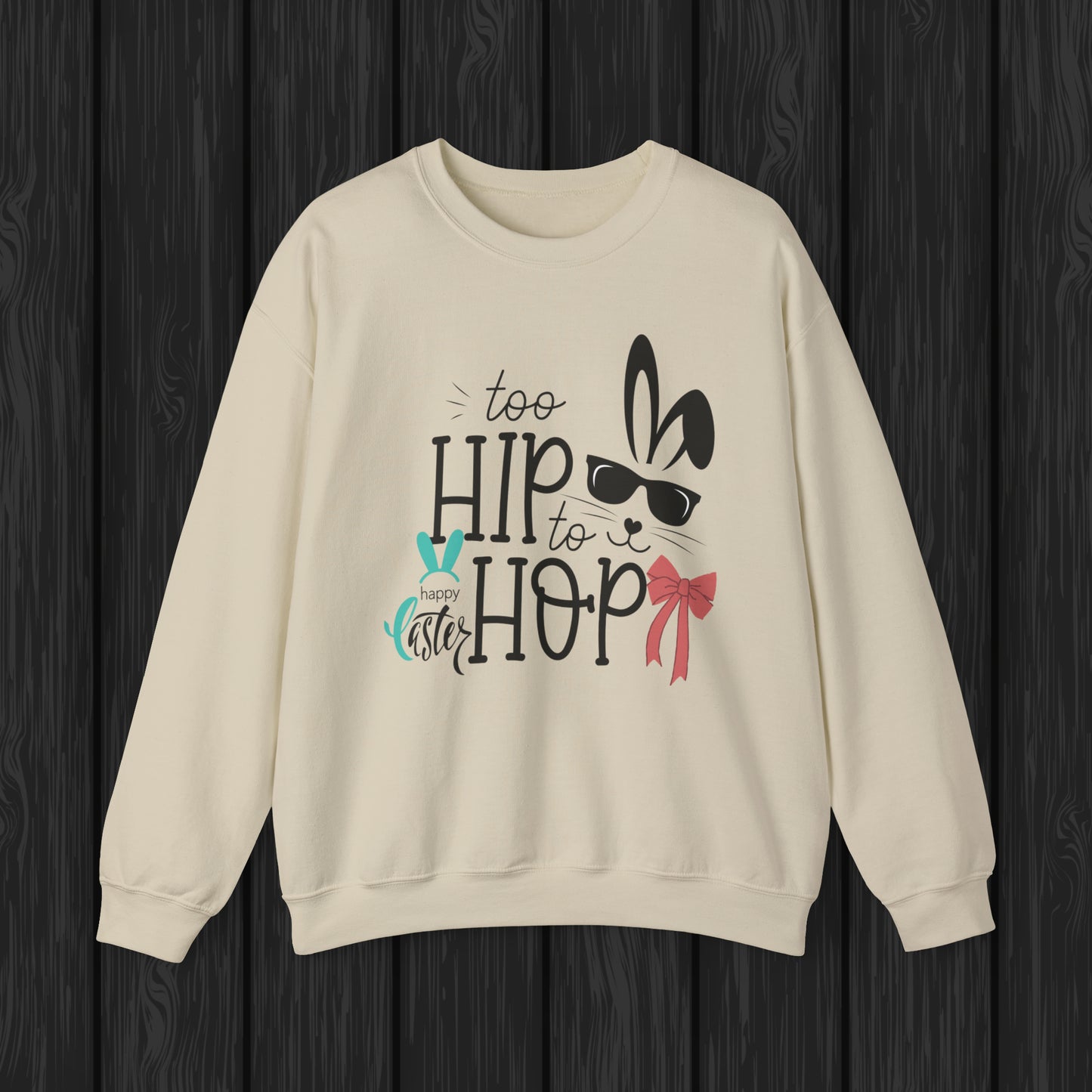 Hip Hop Unisex Crewneck Sweatshirt, Happy Easter Sweatshirt