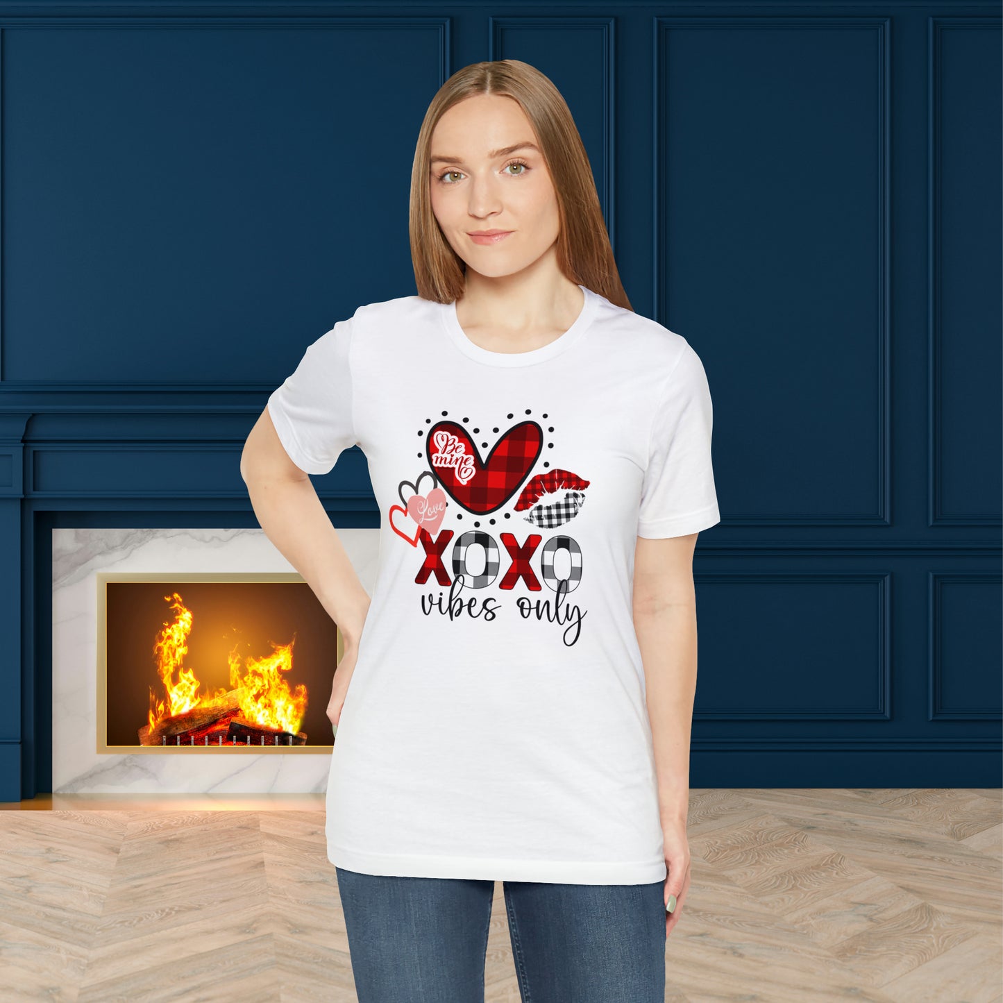 Happy valentines day Unisex Jersey Short Sleeve Tee