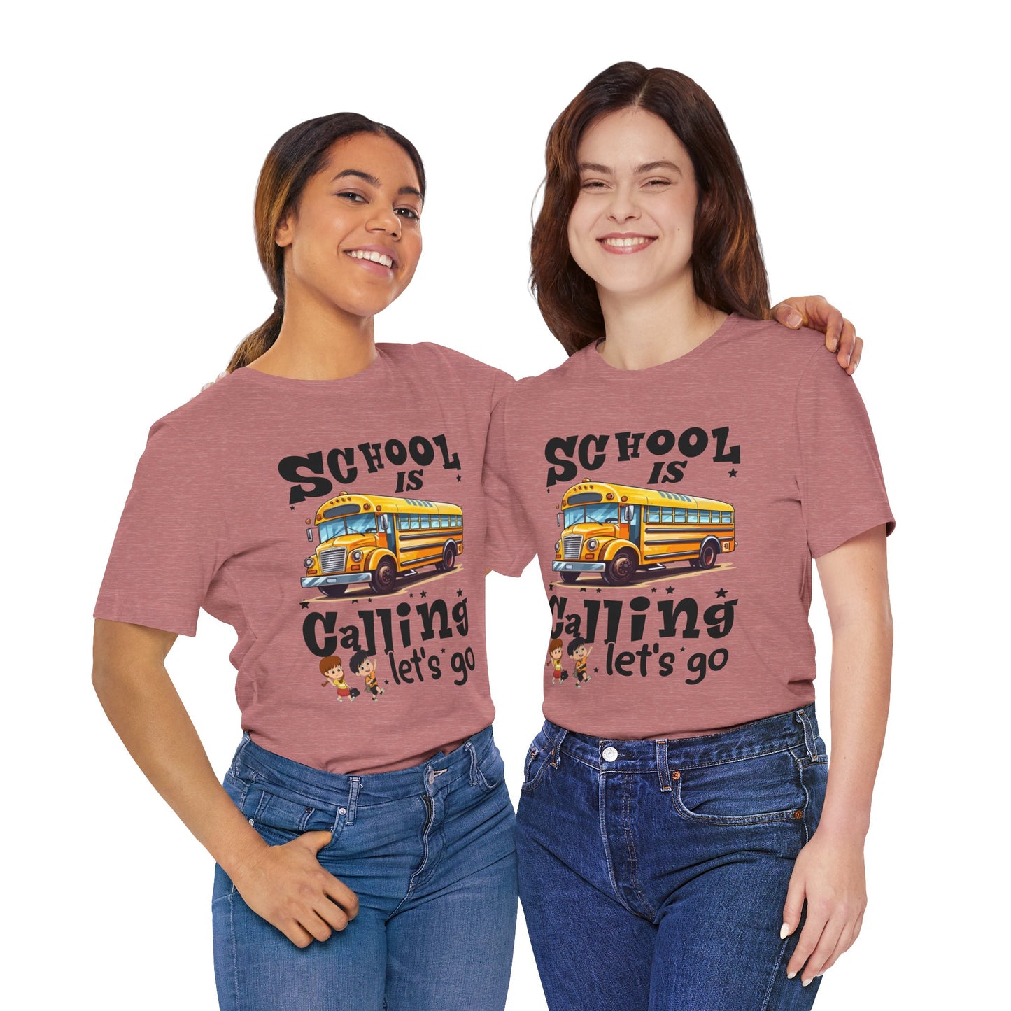 School Is calling T-shirt, First Day Of School T-Shirt, Teacher Back To school unisex jersey short sleeve.First Day Vibes T-Shirt.
