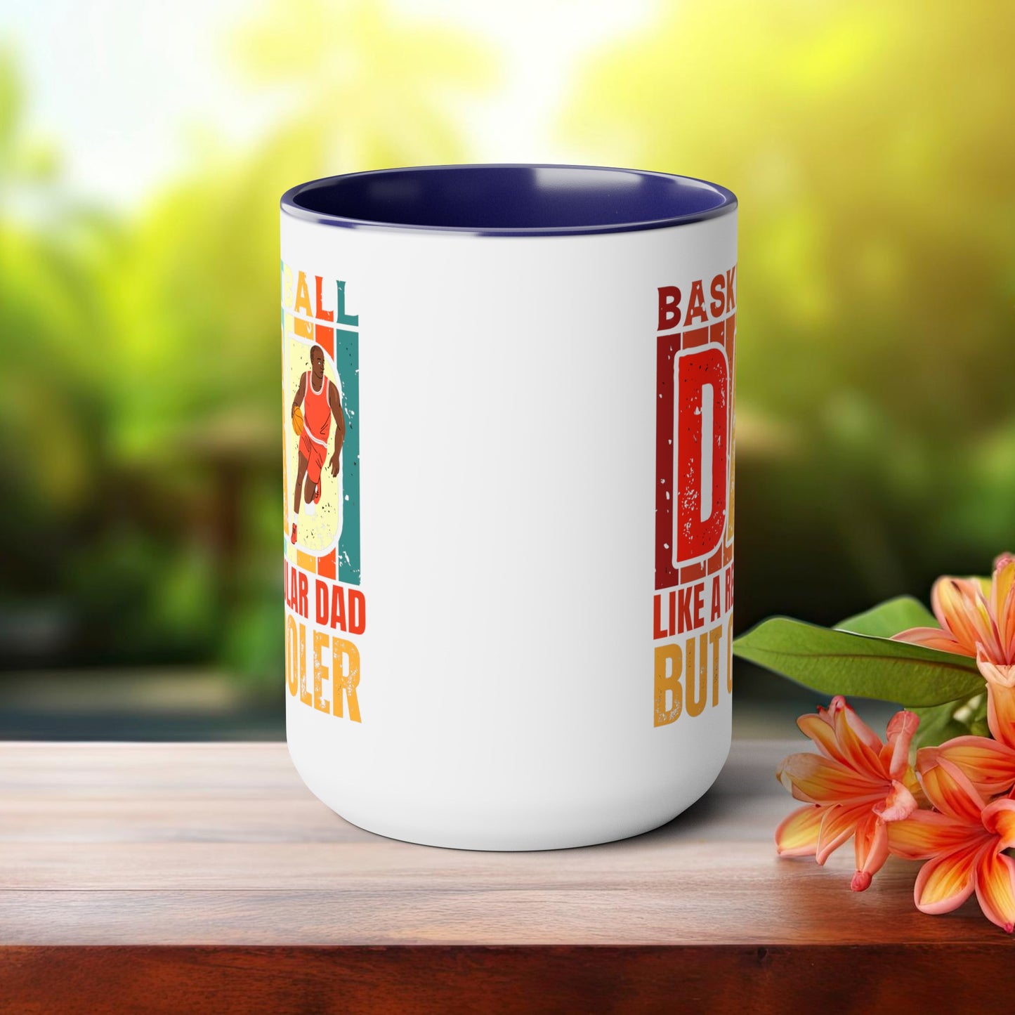 Happy father's dayTow-Tone Coffee Mug.15oz, Gift for Dad, Daddy's Coffee Mug