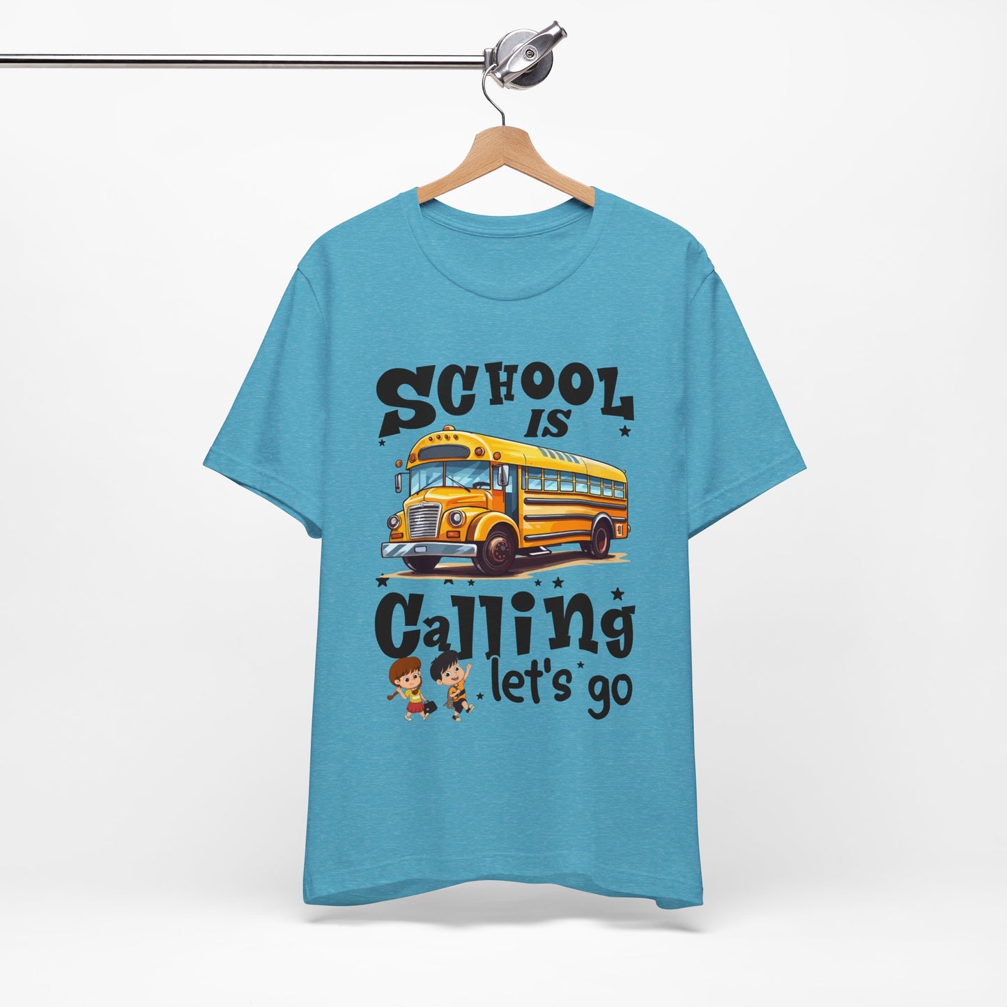 School Is calling T-shirt, First Day Of School T-Shirt, Teacher Back To school unisex jersey short sleeve.First Day Vibes T-Shirt.