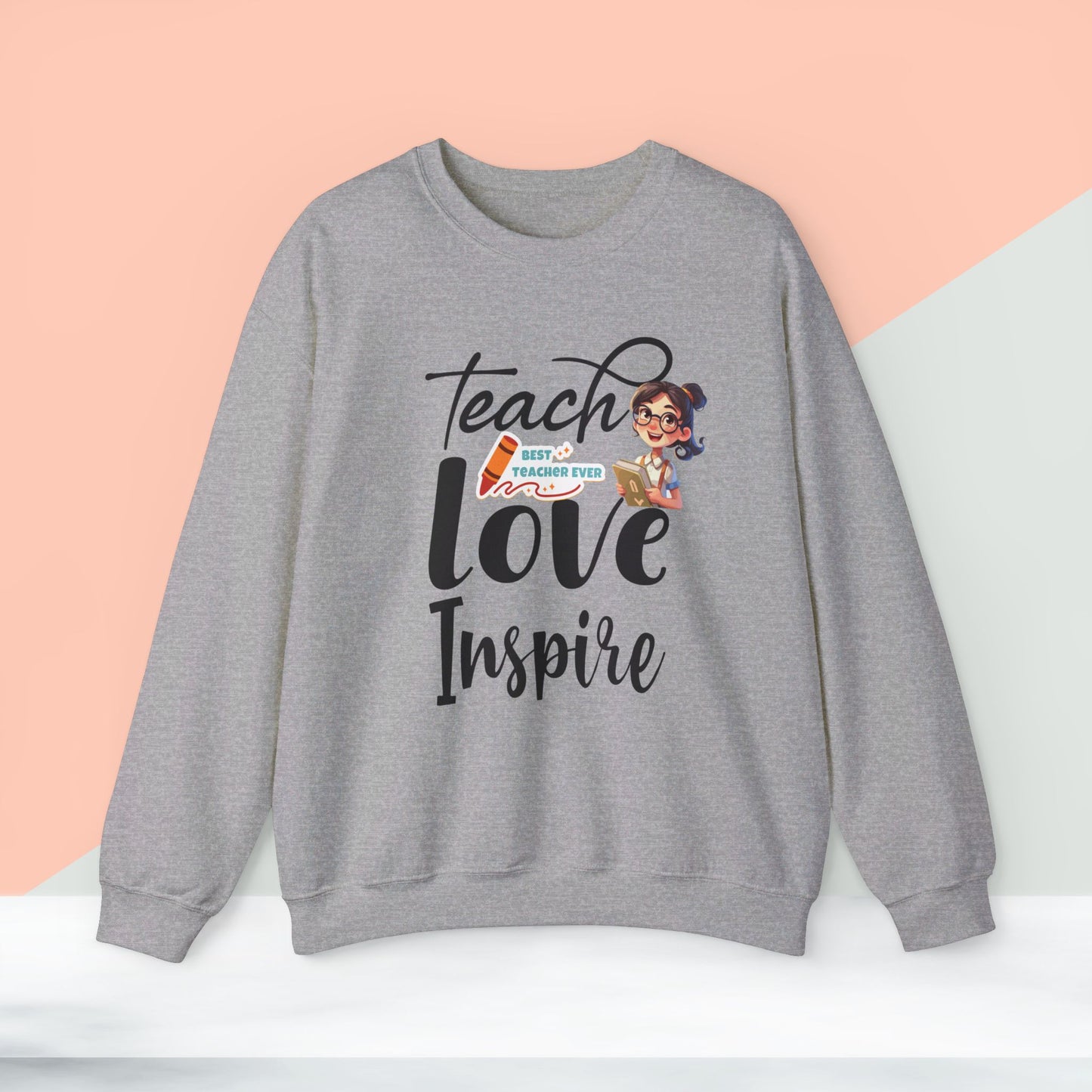 We Love Teachers Sweatshirt, Back To school unisex heavy blend crewneck sweatshirt, Teacher Back To school  Sweatshirt. First Day Vibes Sweatshirt.