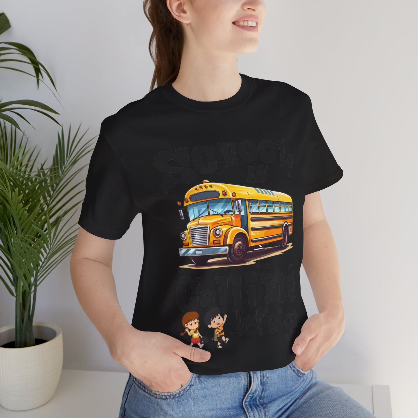 School Is calling T-shirt, First Day Of School T-Shirt, Teacher Back To school unisex jersey short sleeve.First Day Vibes T-Shirt.