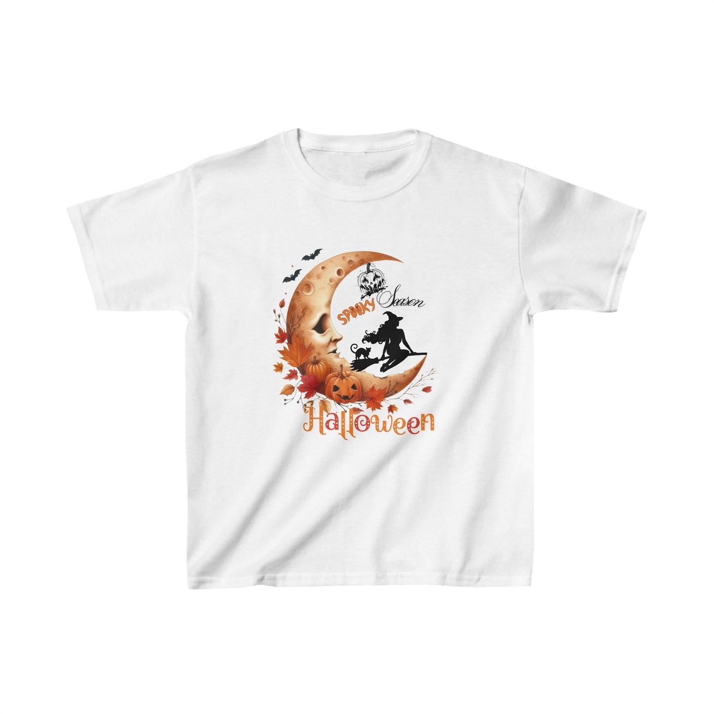 Spooky Vibes Halloween Kids Shirt, Stay Spooky Halloween Kids Heavy Cotton™ Tee, Spooky Season Kids Shirt, Spooky Vibes Shirt, Trick Or Treat Cotton T-Shirt.