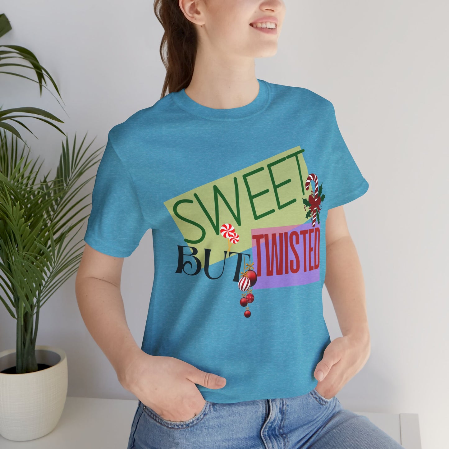 Sweet But Twisted Christmas Unisex Tee, Christmas Shirt, Christmas Outfit, Merry Christmas T-shirt, Merry Christmas 2024 T-shirt, Christmas Gift, Family Holiday Outfit.