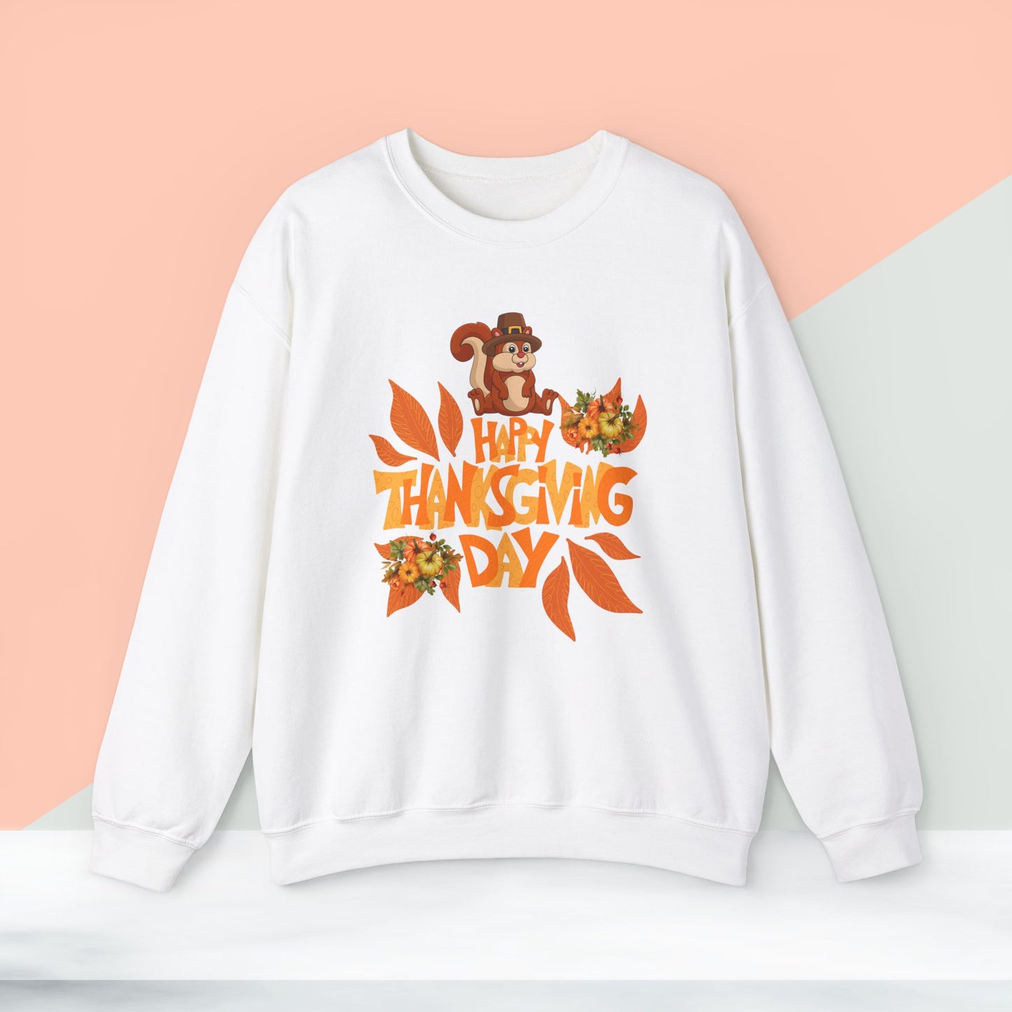 HappyThanksgiving Day Sweatshirt - Unisex Heavy Blend, Happy Thanksgiving2024 Sweatshirt, Thanksgiving Gift, Festive Sweatshirt.