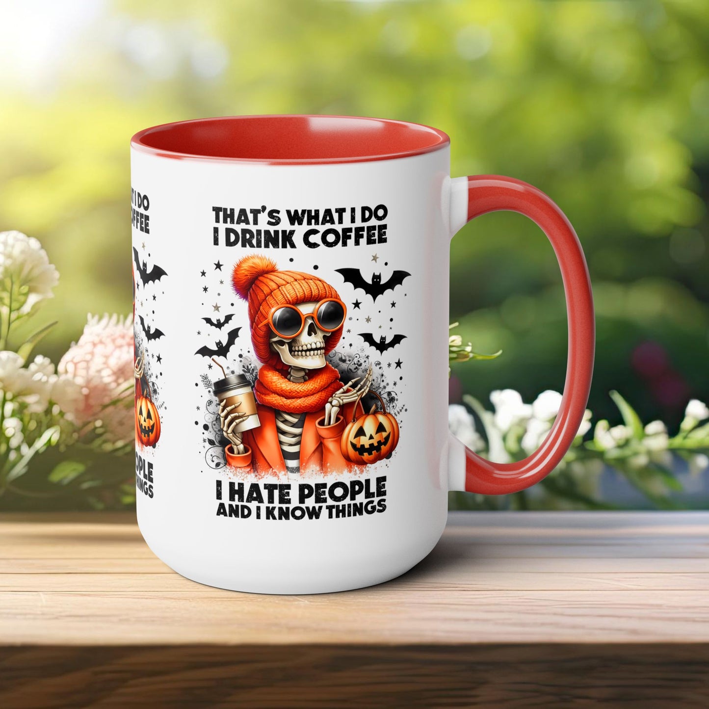 Happy Halloween Coffee Mug,  Let's Go Halloween Coffee Mug, Trick or Treat Halloween Coffee Mug, Cute Skeleton Coffee Mug, Spooky Season Halloween Coffee Mug.