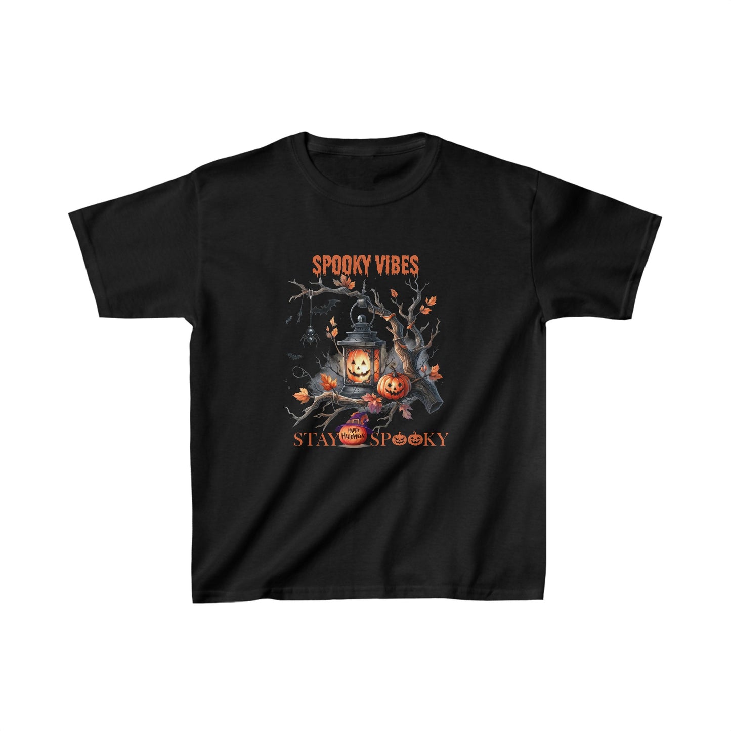 Spooky Vibes Halloween Kids Shirt, Stay Spooky Halloween Kids Heavy Cotton™ Tee, Spooky Season Kids Shirt, Spooky Vibes Shirt, Trick Or Treat Cotton T-Shirt.