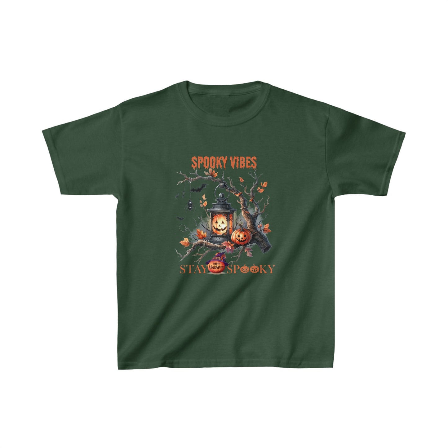 Spooky Vibes Halloween Kids Shirt, Stay Spooky Halloween Kids Heavy Cotton™ Tee, Spooky Season Kids Shirt, Spooky Vibes Shirt, Trick Or Treat Cotton T-Shirt.