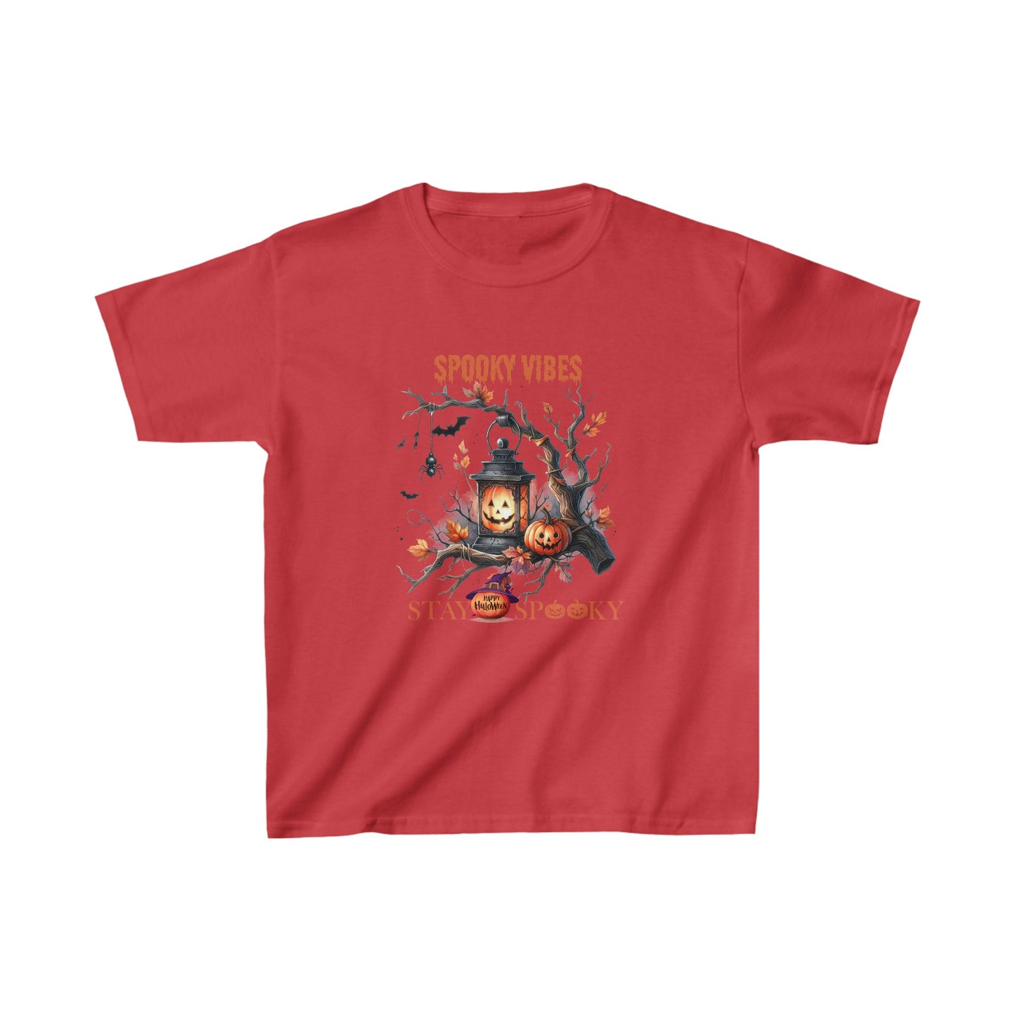 Spooky Vibes Halloween Kids Shirt, Stay Spooky Halloween Kids Heavy Cotton™ Tee, Spooky Season Kids Shirt, Spooky Vibes Shirt, Trick Or Treat Cotton T-Shirt.