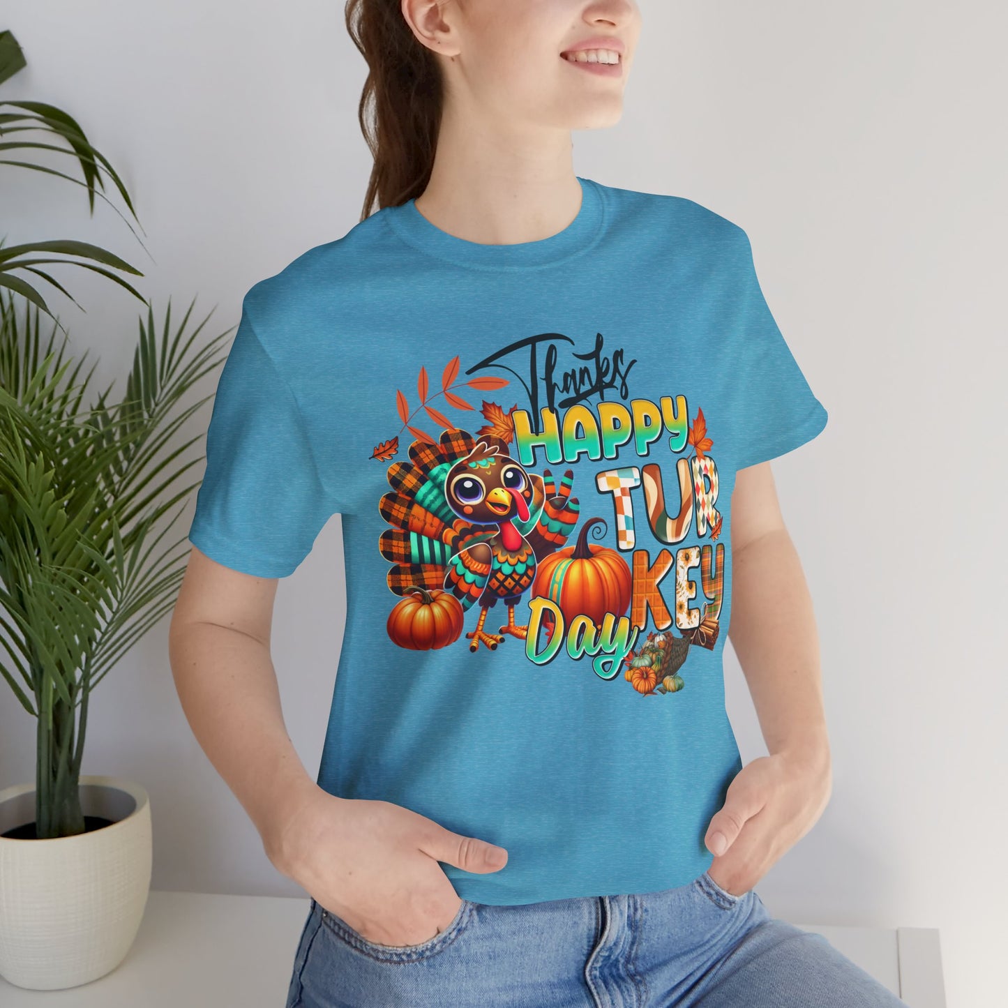 Happy Thanksgiving T-shirt, Happy thanksgiving 2024 T-shirt, Thanksgiving Gift,Turkey Shirt, Family Thanksgiving, Holiday Outfit.