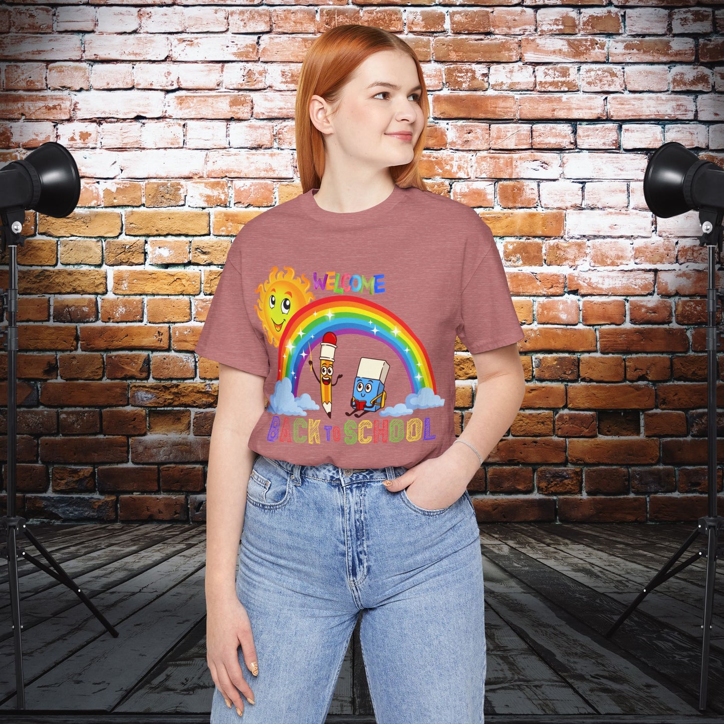 Welcome Back To School T-Shirt, Hello Teacher T-Shirt, Back To School T-Shirt, Teach Love Inspire Teacher Shirt, Teacher Back To school unisex jersey short sleeve.First Day Vibes T-Shirt.