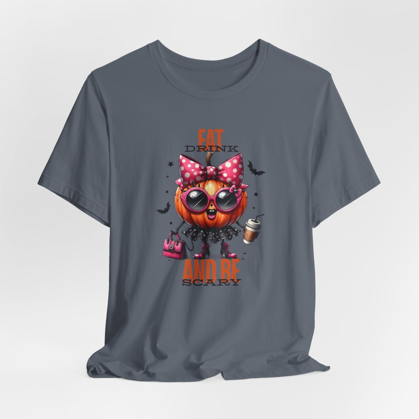 Eat Drink And Be Scary Halloween T-shirt, Happy Halloween T-shirt, Trick Or Treat T-shirt, Halloween T-shirt, Cool Halloween T-shirt, Spooky T-shirt,