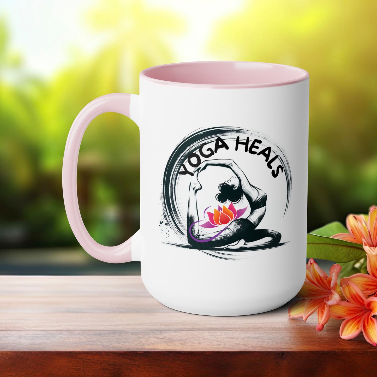 Yoga Heals Yoga Coffee Mug, Cute Yoga Coffee Mug, Yoga lovers Coffee Mug, Yoga Instructor Gift, Gift For Yoga lover, Gift For Yogi.