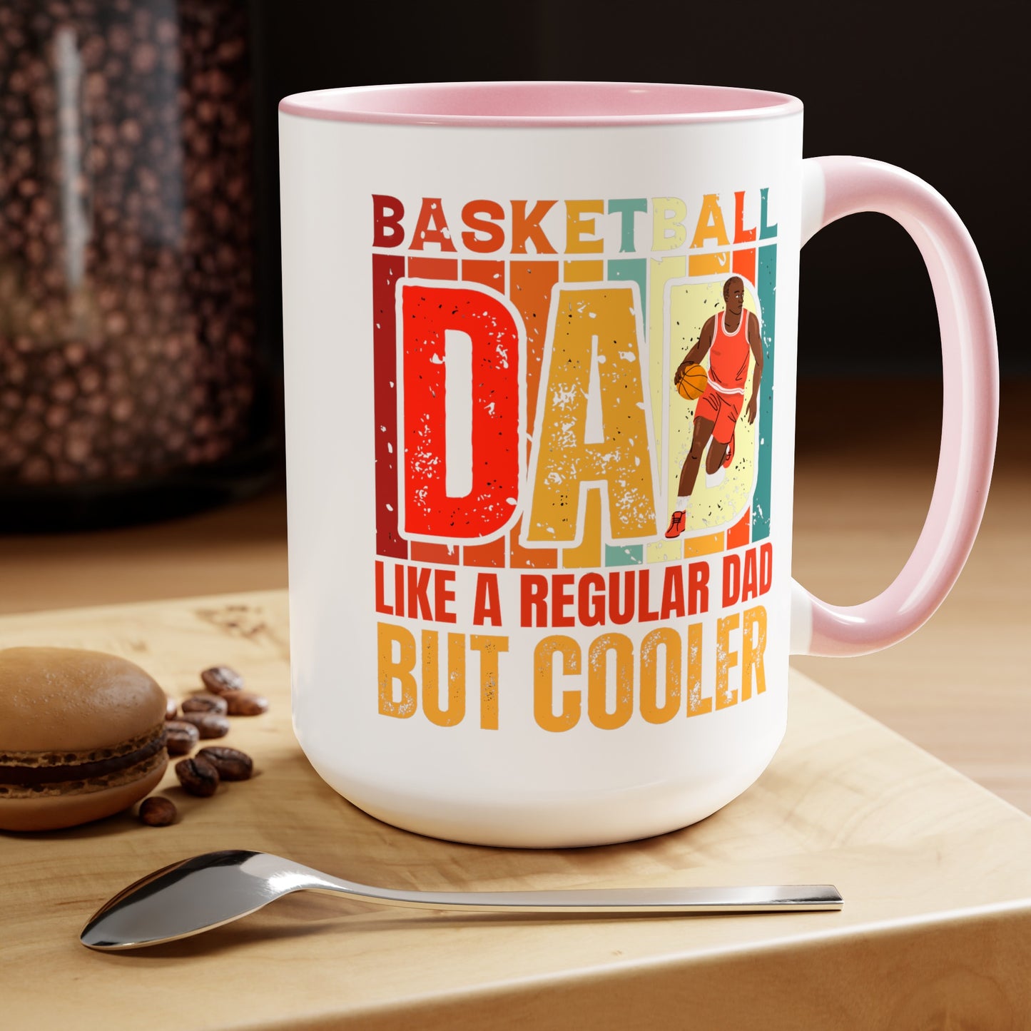 Happy father's dayTow-Tone Coffee Mug.15oz, Gift for Dad, Daddy's Coffee Mug