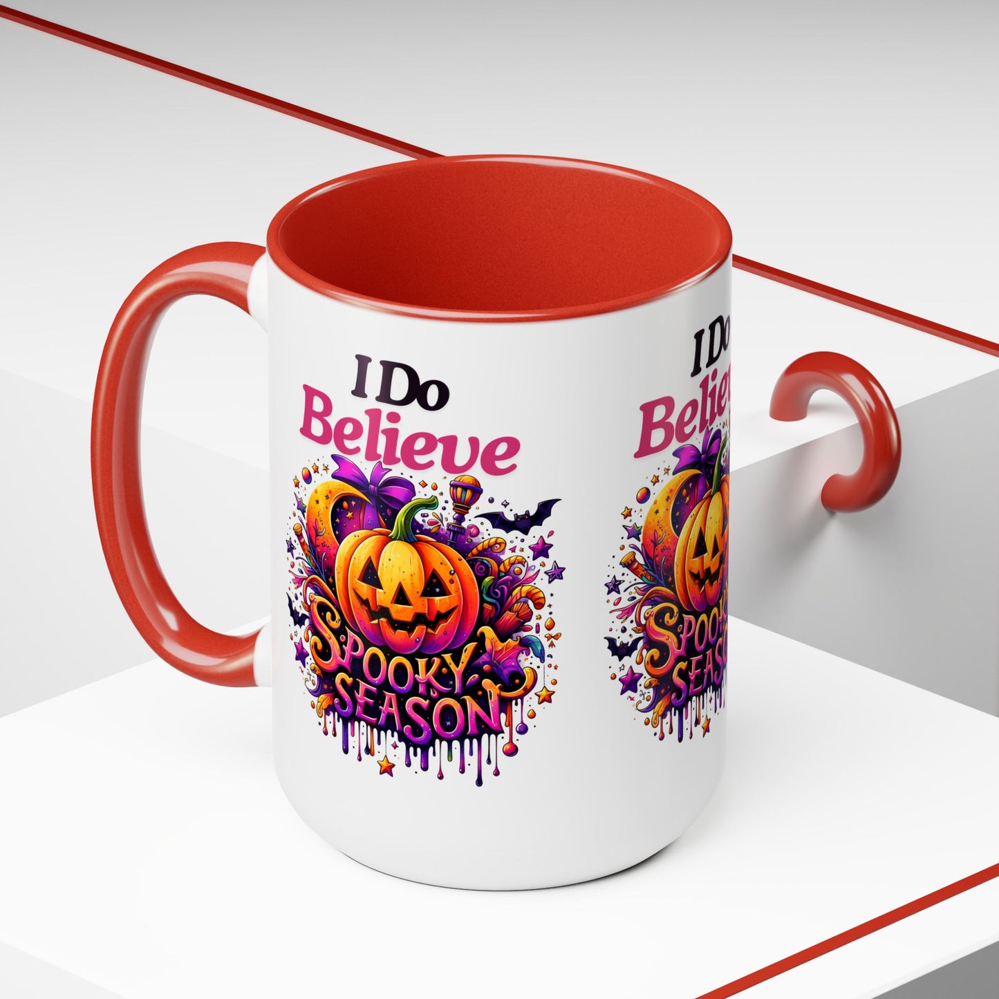 I Do Believe Spooky Season Halloween Coffee Mug,  Let's Go Halloween Coffee Mug, Trick or Treat Halloween Coffee Mug, Cute Skeleton Coffee Mug, Spooky Season Halloween Coffee Mug.