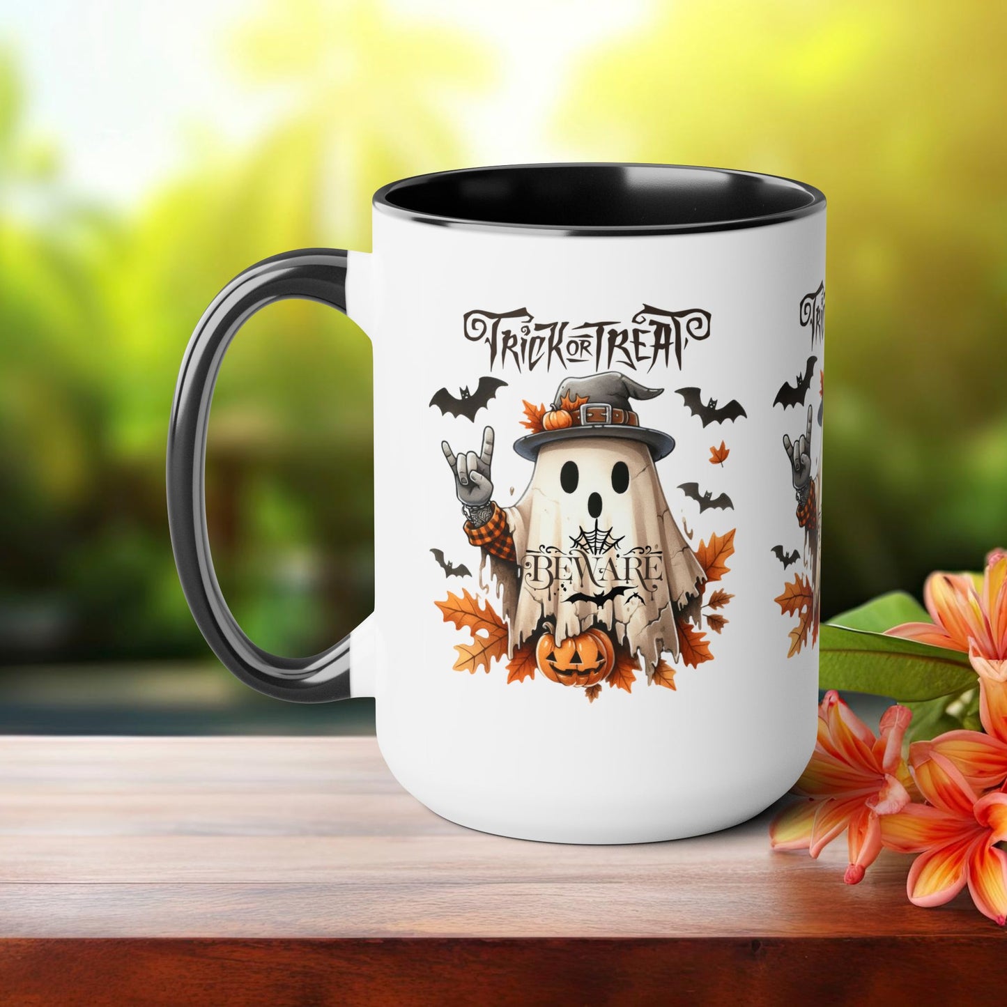 Happy Halloween Coffee Mug, Beware Halloween Coffee Mug, Trick or Treat Halloween Coffee Mug, Cute Skeleton Coffee Mug, Spooky Season Halloween Coffee Mug.