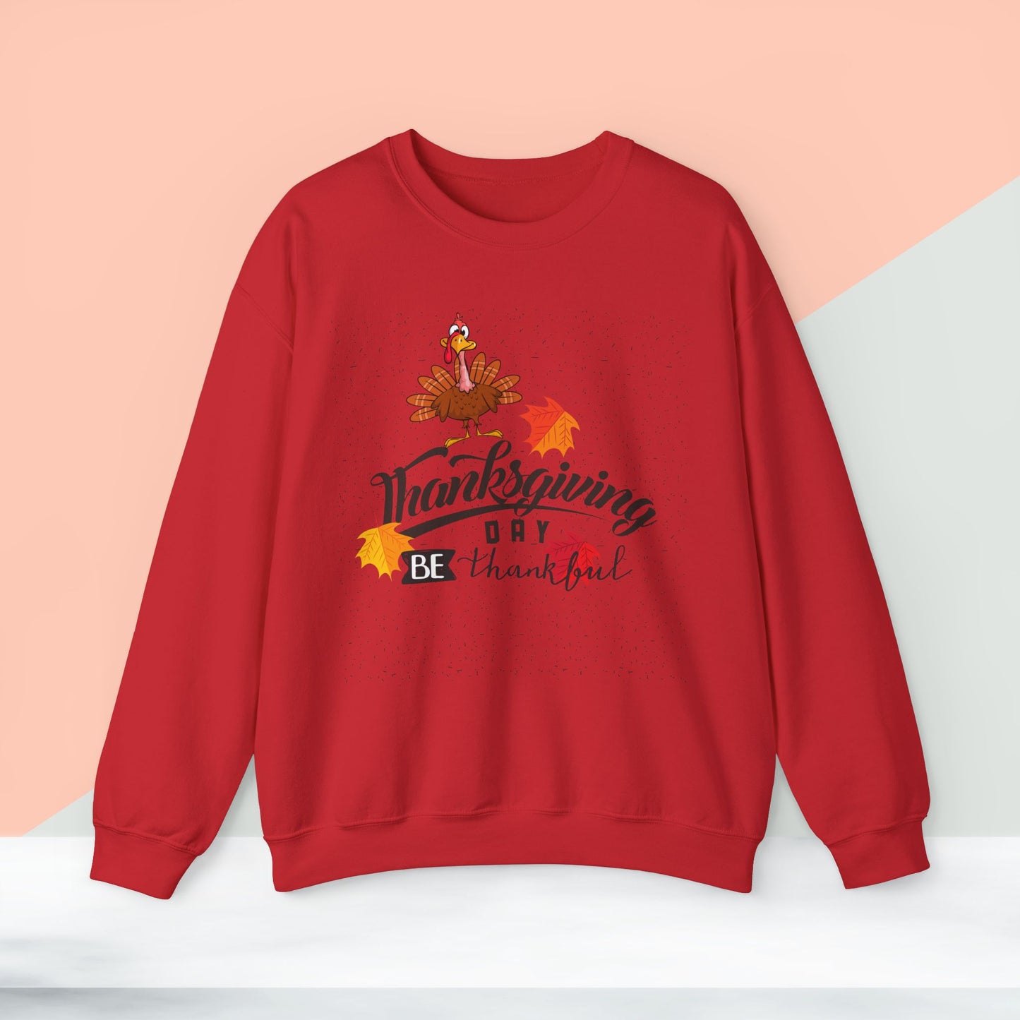 Be Thankful Sweatshirt,  HappyThanksgiving Sweatshirt - Unisex Heavy Blend, Happy Thanksgiving2024 Sweatshirt, Thanksgiving Gift, Festive Sweatshirt.