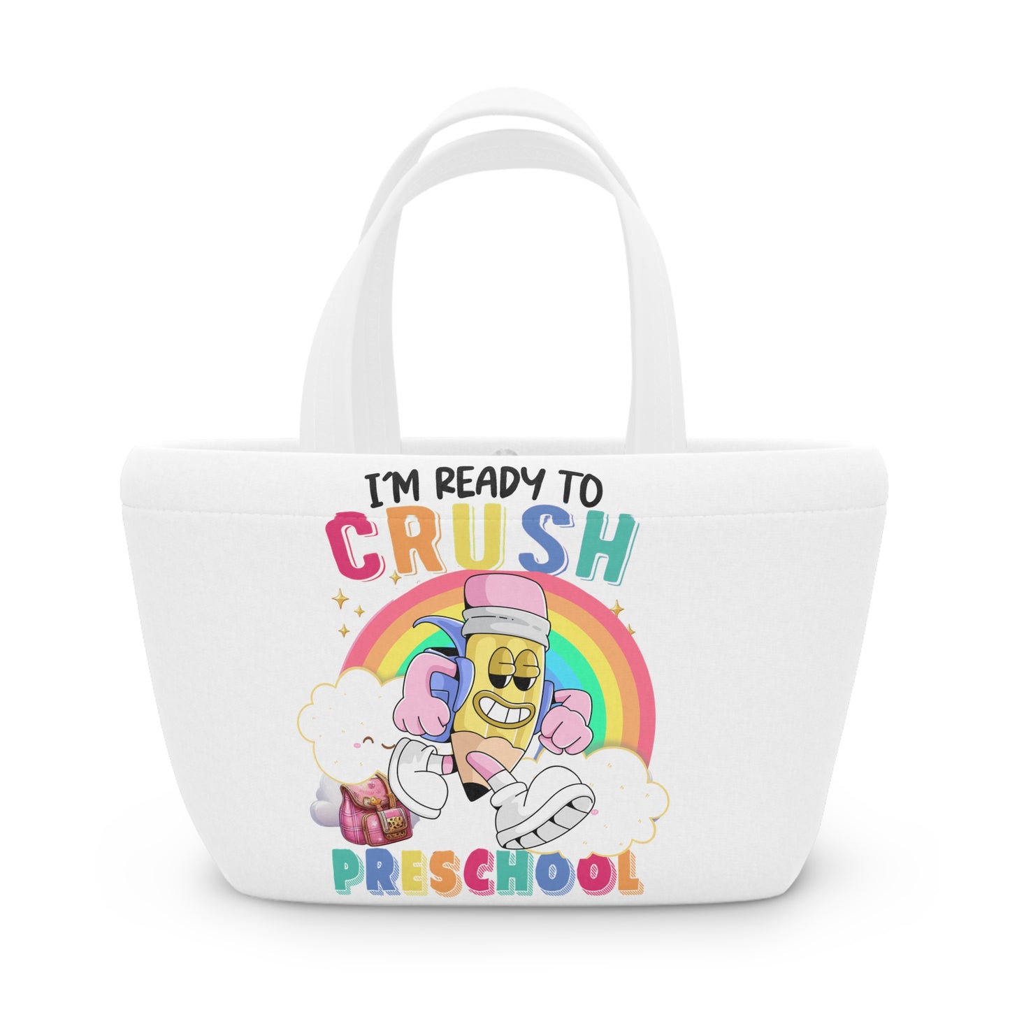 Back To School Lunch Bag, Back to Learning Lunch Bag, Ready for School Lunch Bag.