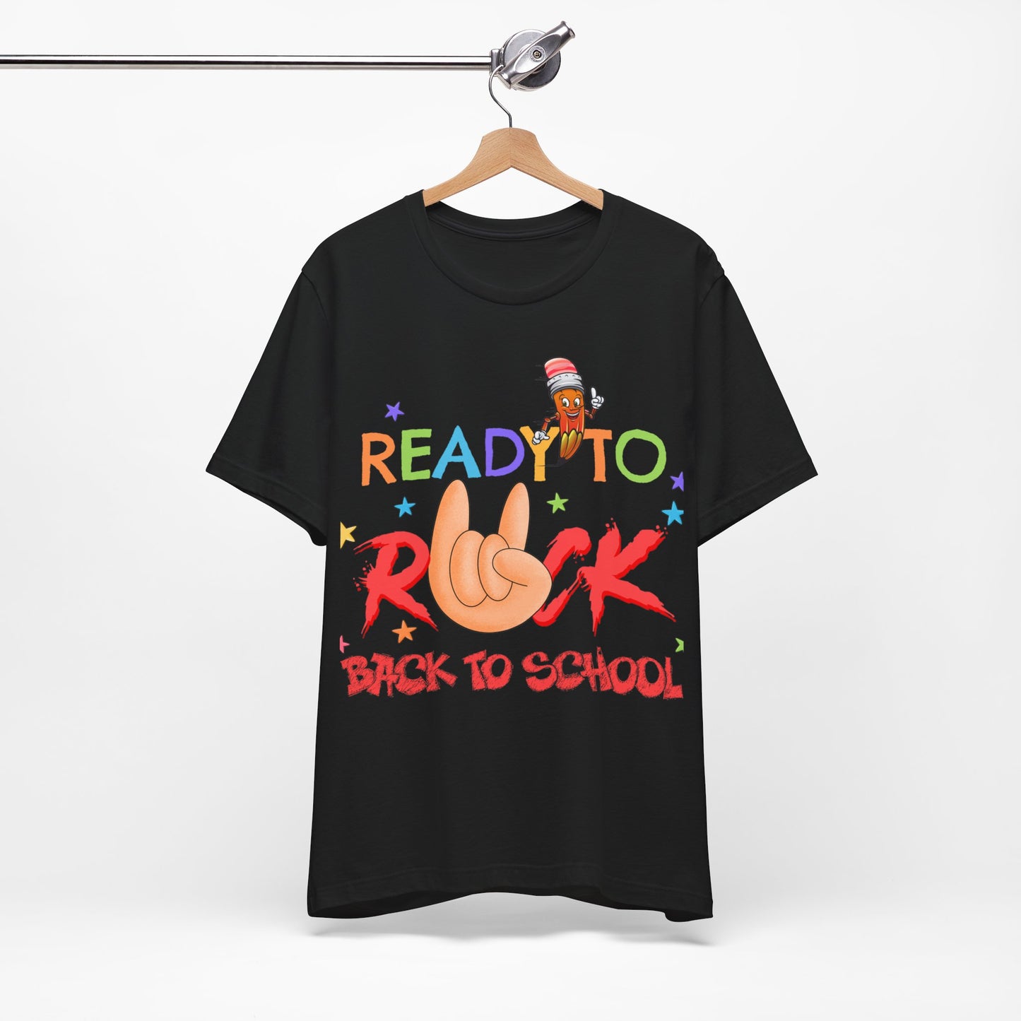 Ready To Rock T-Shirt, Back To School T-Shirt, Teach Love Inspire Teacher Shirt, Teacher Back To school unisex jersey short sleeve.First Day Vibes T-Shirt.