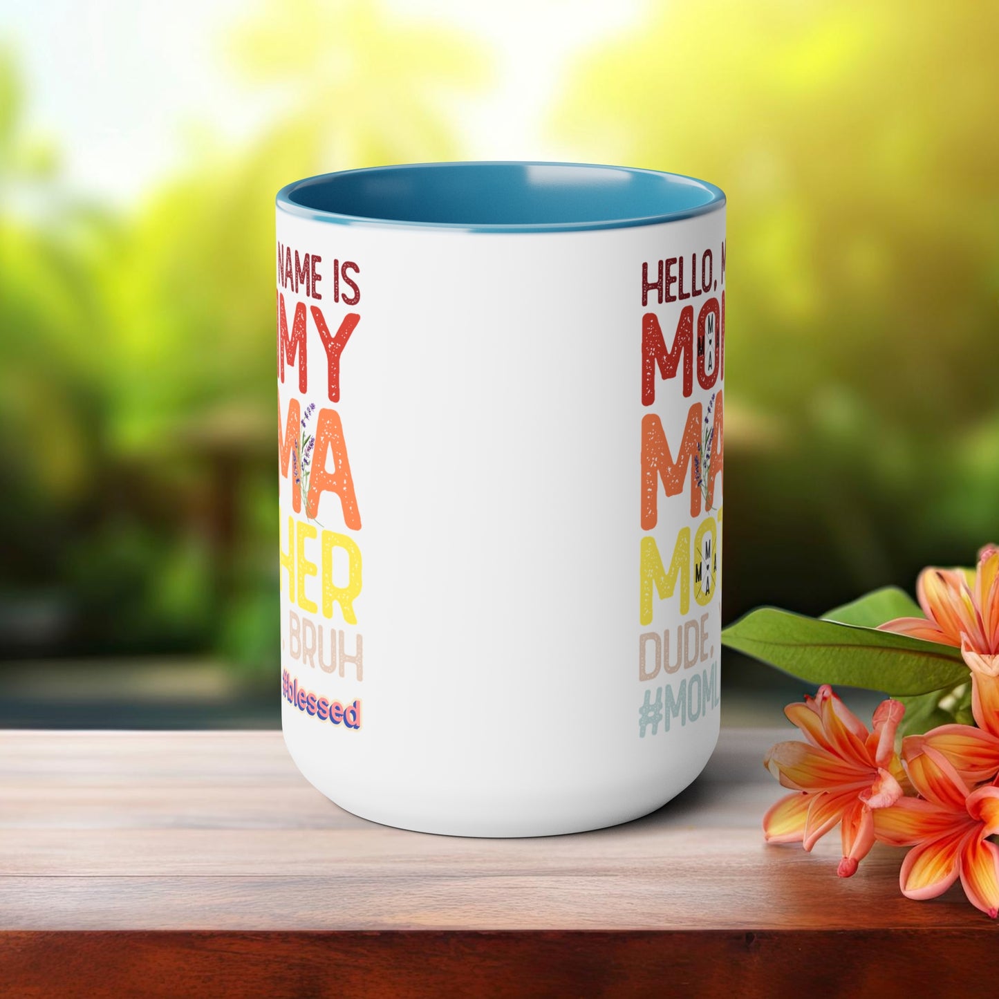 Happy Mother's dayTow-Tone Coffee Mug.15oz, Gift for mom, Mama's Coffee Mug