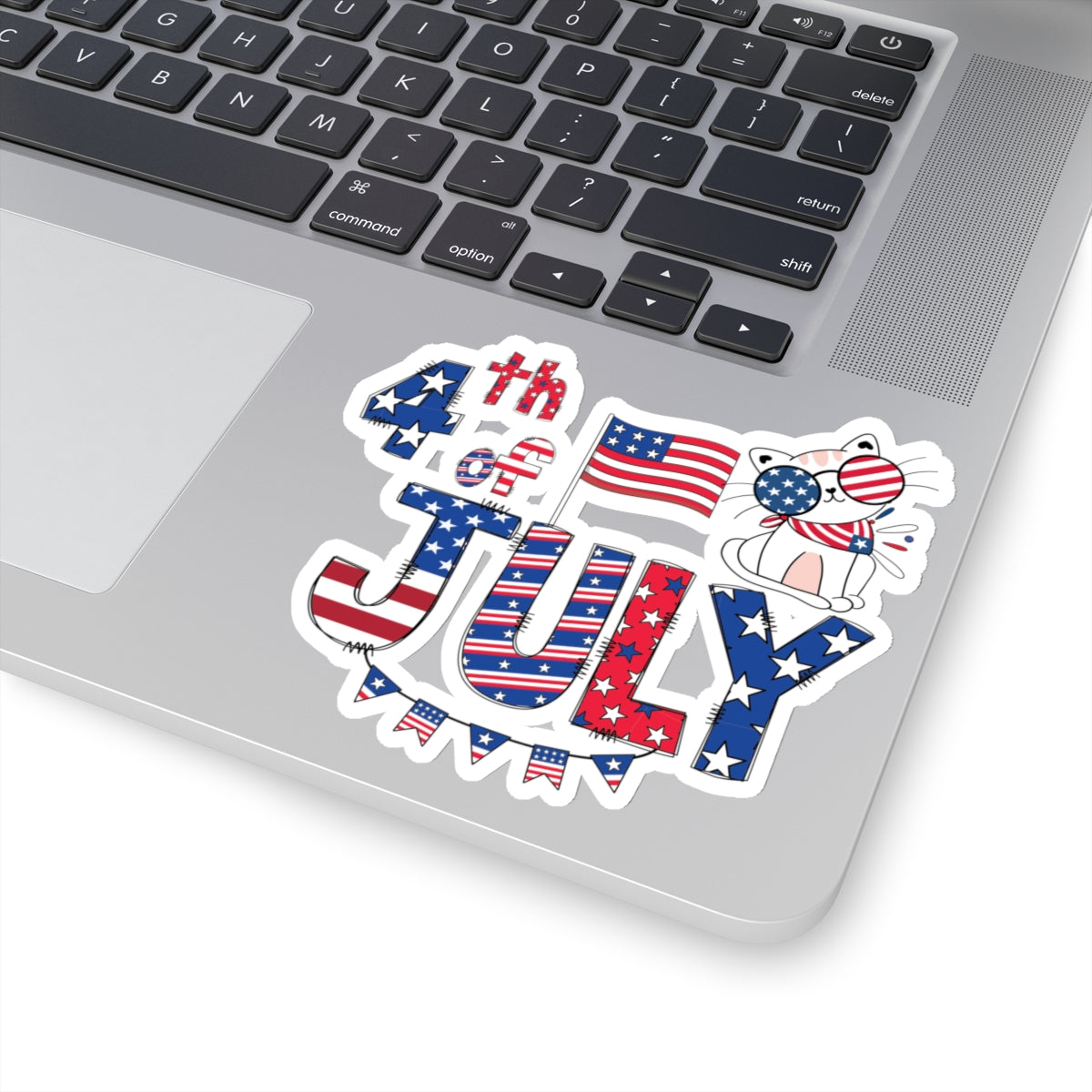 Happy 4th Of July Kiss-Cut Stickers, America, Flag, Peace Love America. Proud To Be An American, Red White Blue stickers. United Fourth of July Stickers.