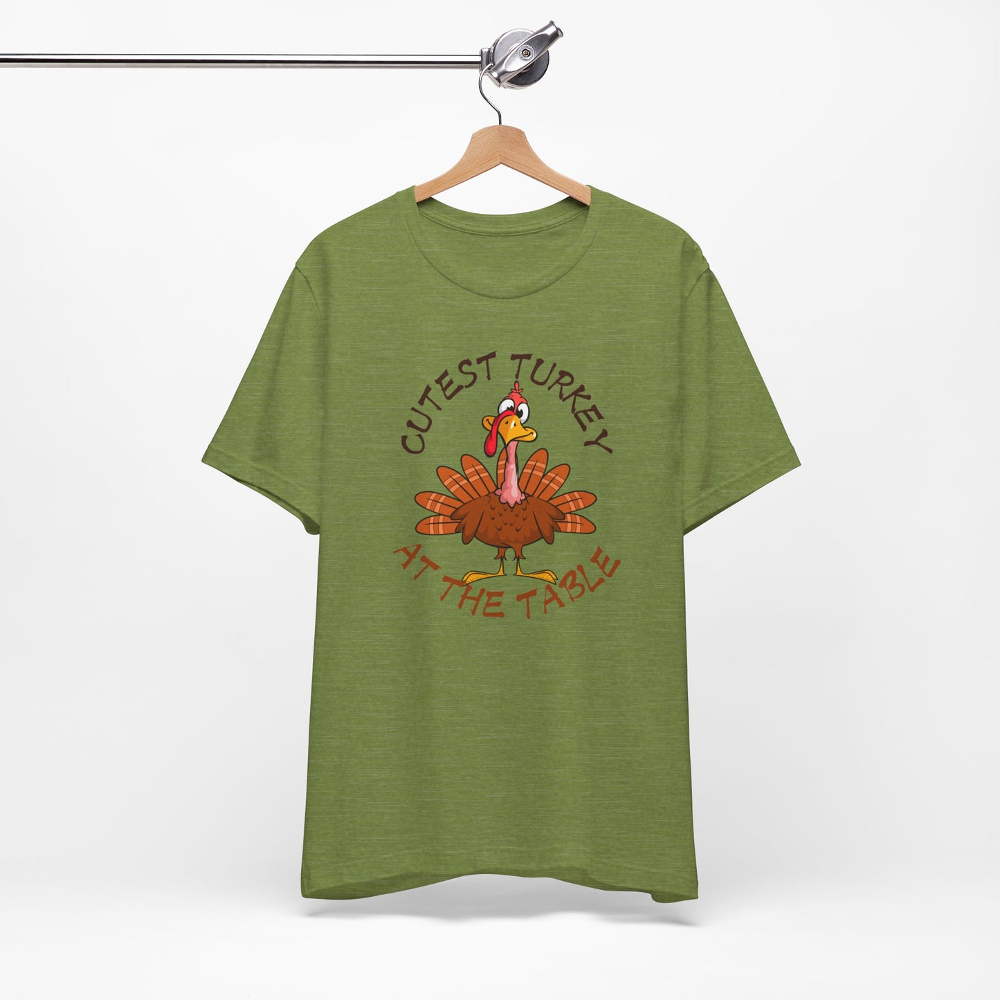 Cutest Turkey At The Table T-shirt, Happy Thanksgiving T-shirt, Happy thanksgiving 2024 T-shirt, Thanksgiving Gift,Turkey Shirt, Family Thanksgiving, Holiday Outfit.