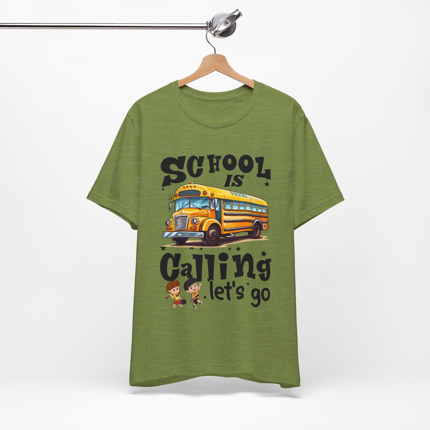 School Is calling T-shirt, First Day Of School T-Shirt, Teacher Back To school unisex jersey short sleeve.First Day Vibes T-Shirt.