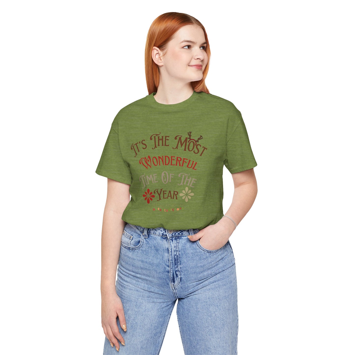 It's Most Wonderful Time Of The Year Unisex Tee, Christmas Shirt, Christmas Outfit, Merry Christmas T-shirt, Merry Christmas 2024 T-shirt, Christmas Gift, Family Holiday Outfit.