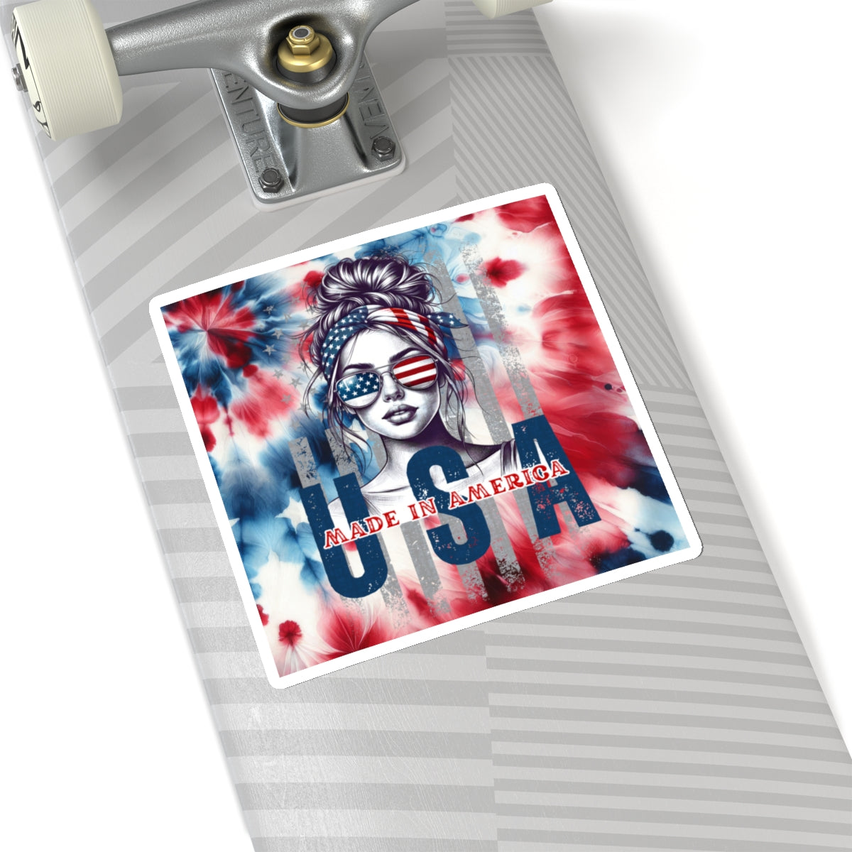 Happy 4th Of July Kiss-Cut Stickers, America, Flag, Peace Love America. Proud To Be An American, Red White Blue stickers. USA Stickers.