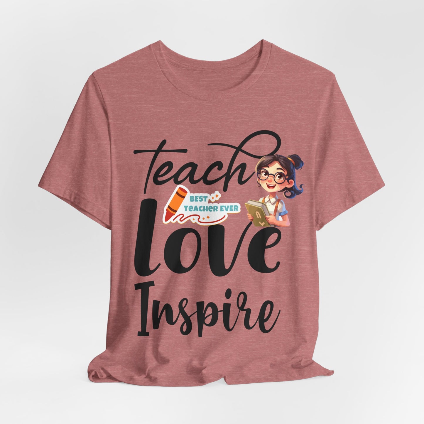 Teach Love Inspire T-shirt, Hello Teacher T-Shirt, Back To School T-Shirt, Teach Love Inspire Teacher Shirt, Teacher Back To school unisex jersey short sleeve.First Day Vibes T-Shirt.
