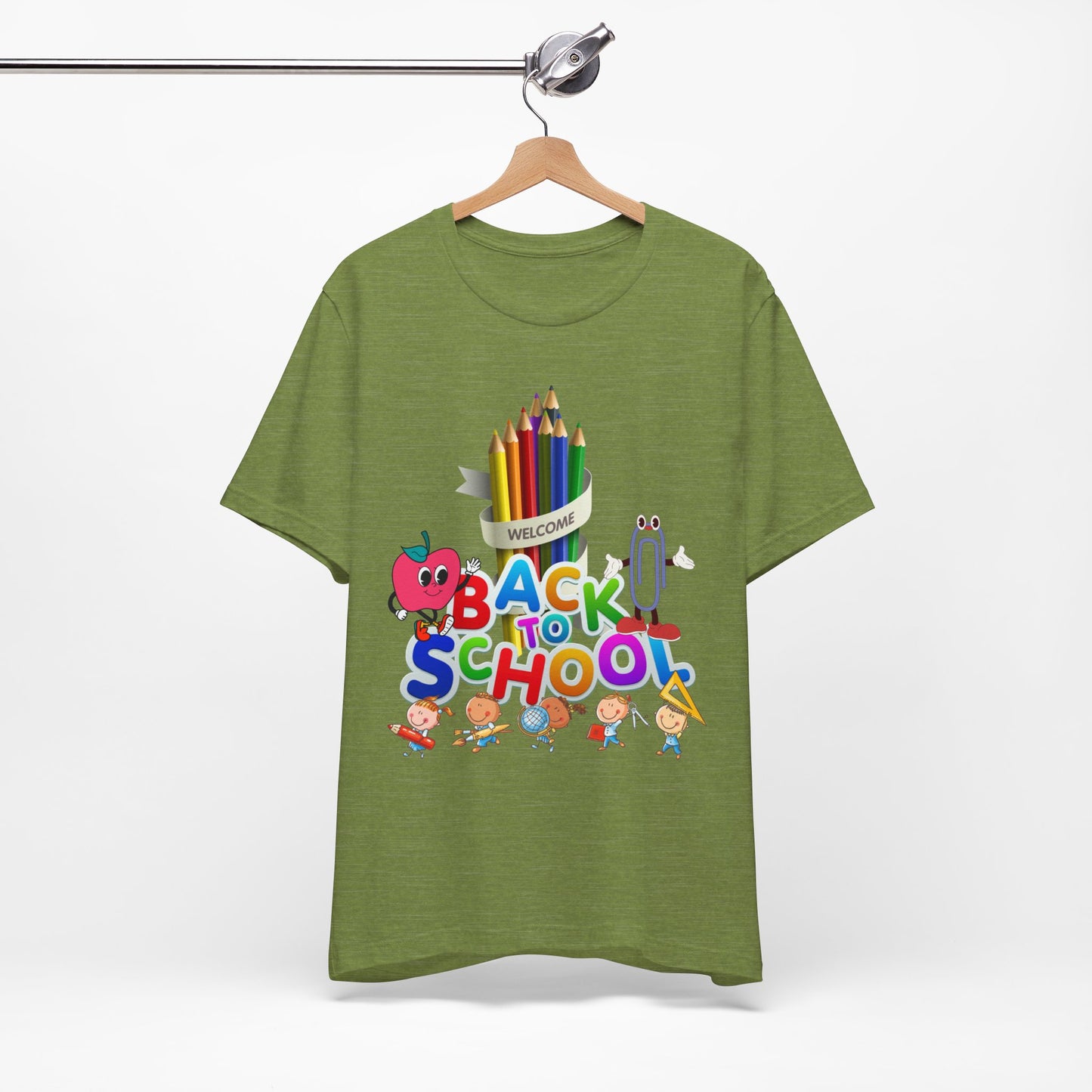 Welcome Back To School T-Shirt, Teacher T-Shirt, Teacher Back To school unisex jersey short sleeve.First Day Vibes T-Shirt.