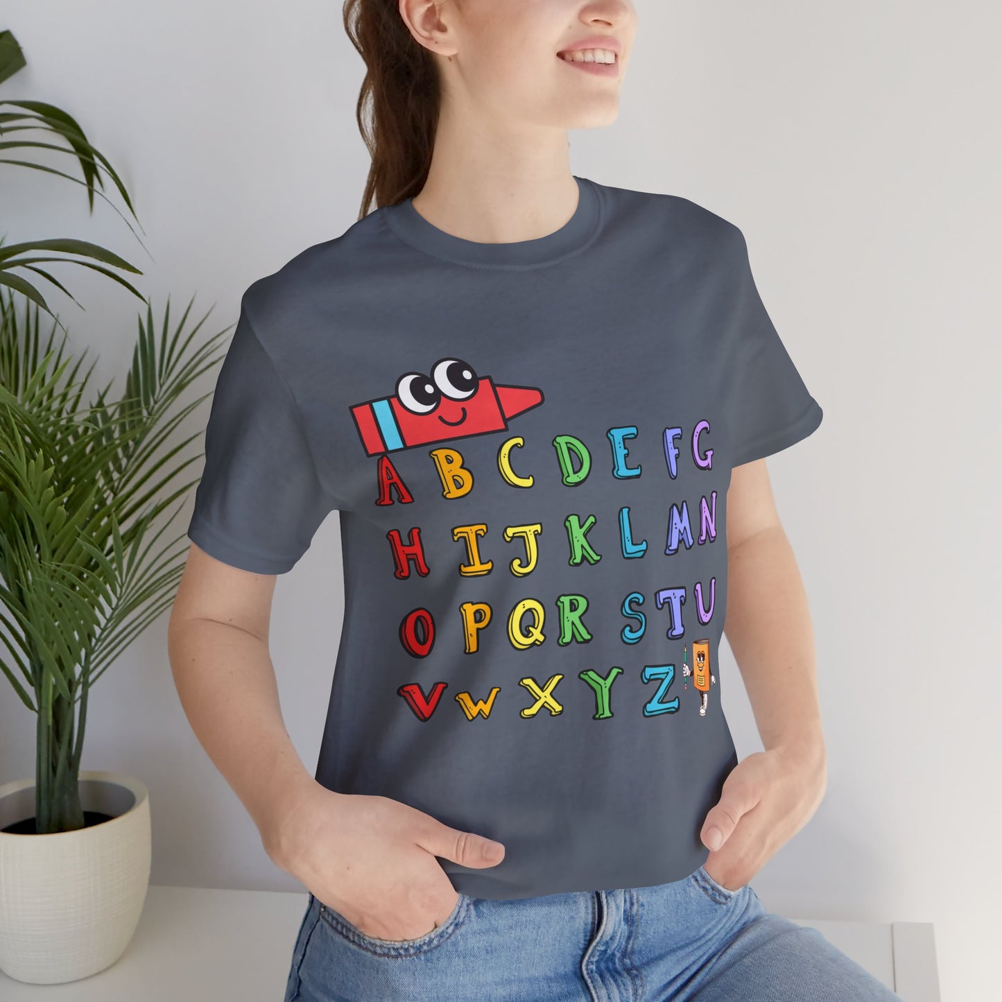 ABC Back To School T-Shirt, Love Teach Inspire T-Shirt, Back To School T-Shirt, Teacher Back To school unisex jersey short sleeve.First Day Vibes T-Shirt.