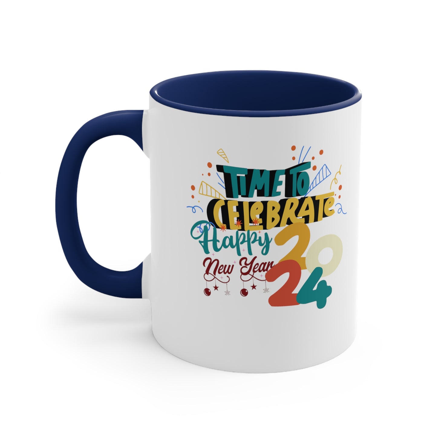 Happy New Year Accent Coffee Mug, 11oz