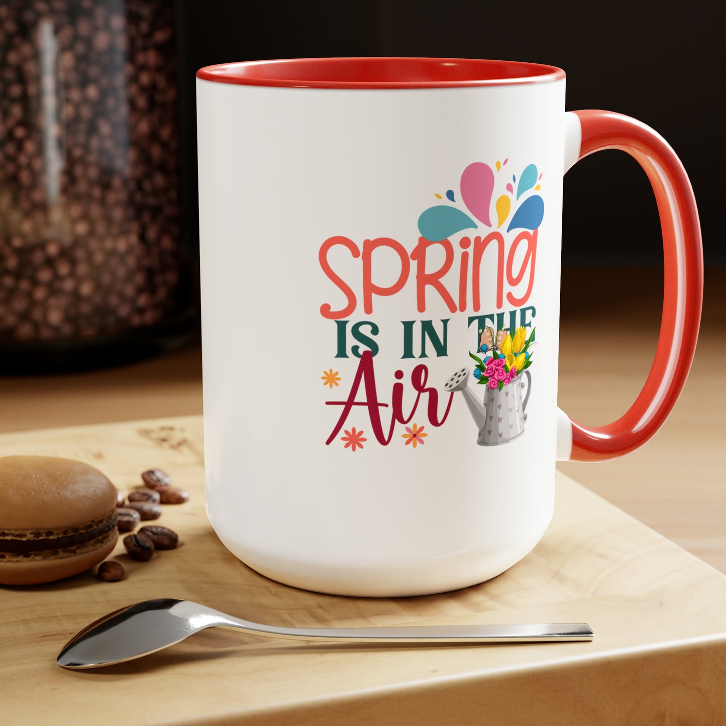 Spring Is In The Air two-Tone Coffee Mugs, 15oz