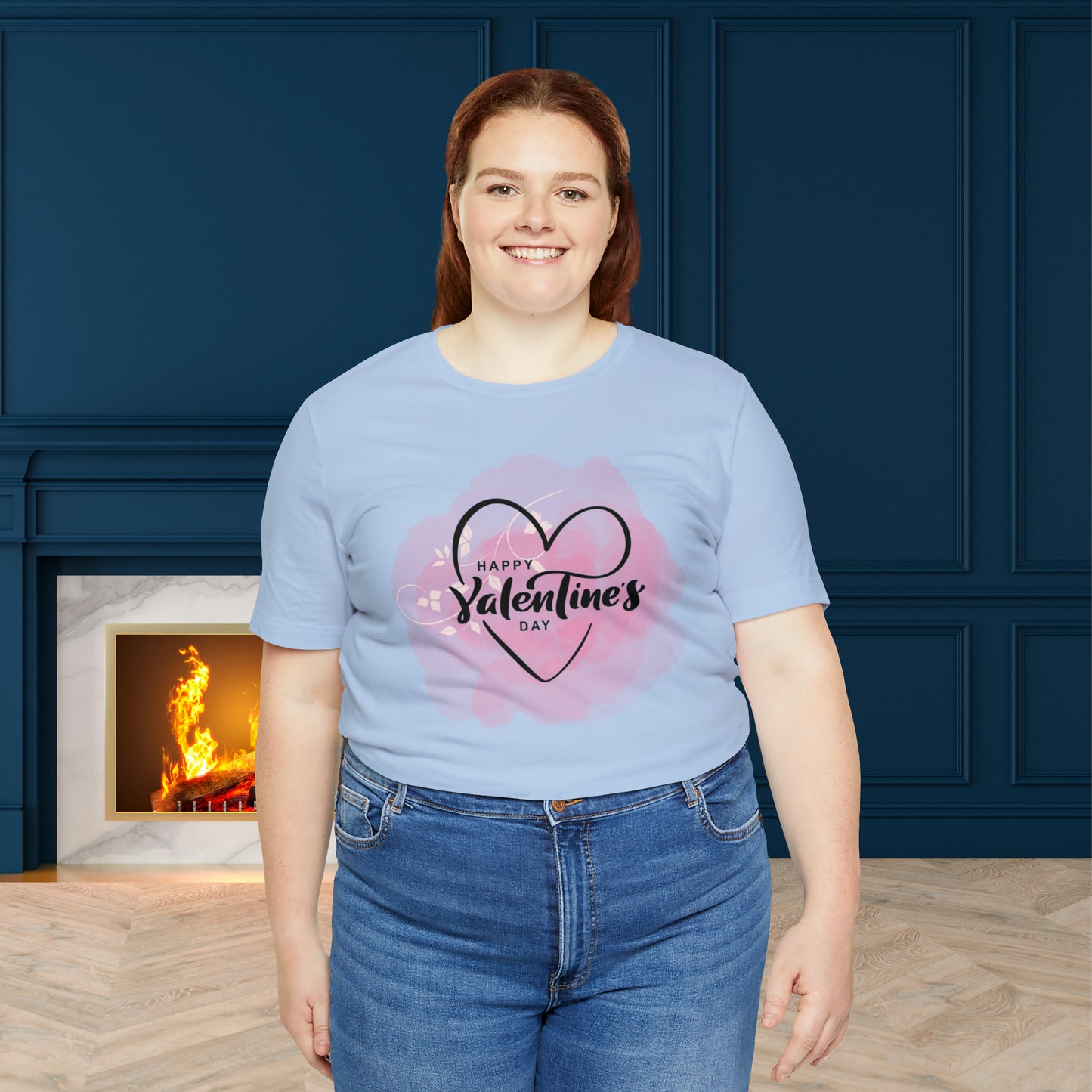 Happy valentines day Unisex Jersey Short Sleeve Tee