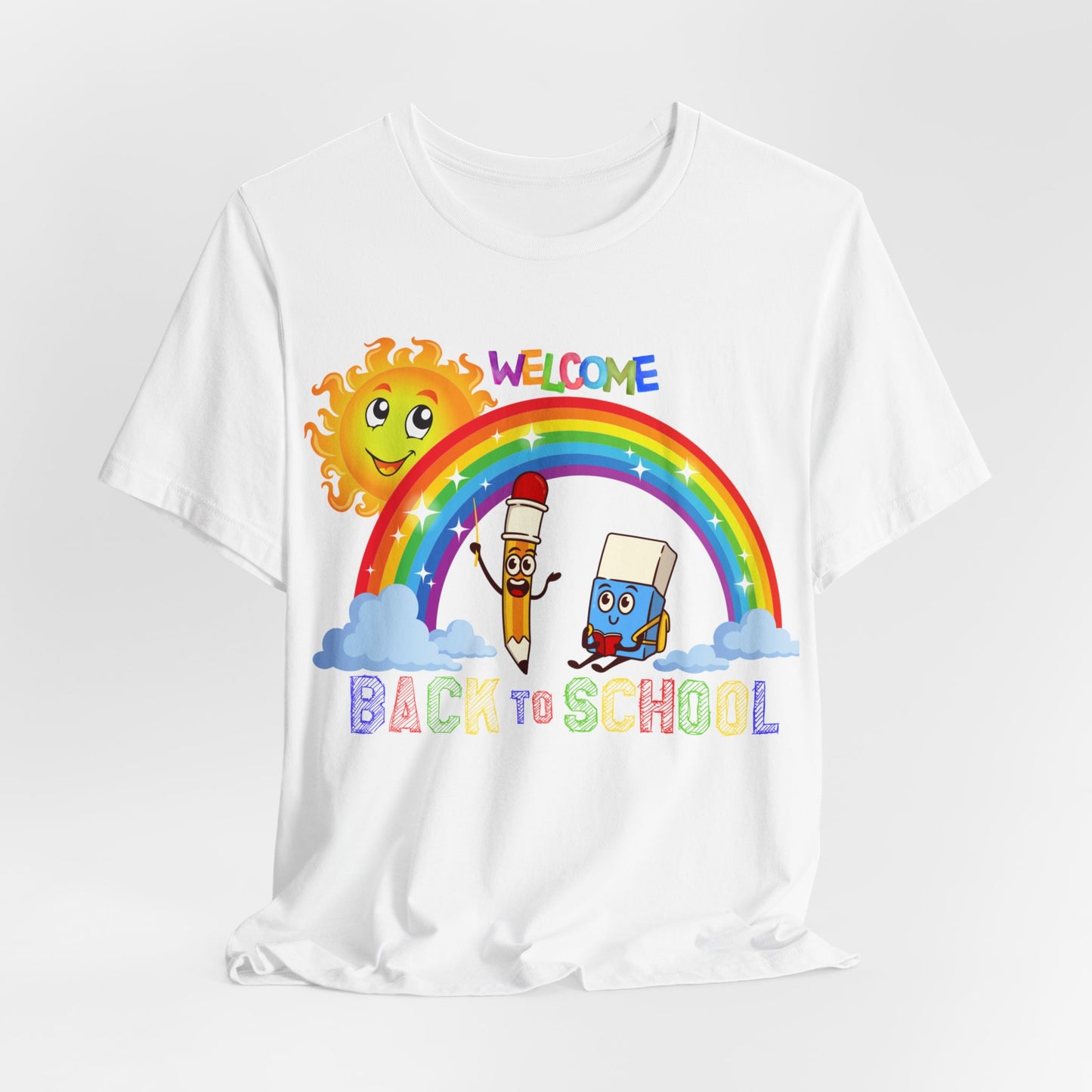 Welcome Back To School T-Shirt, Hello Teacher T-Shirt, Back To School T-Shirt, Teach Love Inspire Teacher Shirt, Teacher Back To school unisex jersey short sleeve.First Day Vibes T-Shirt.