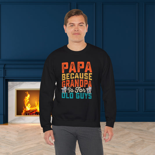 Happy Father's Day Sweatshirt For Papa, Papa Sweatshirt, Gift For Papa,  Papa's Sweatshirt.