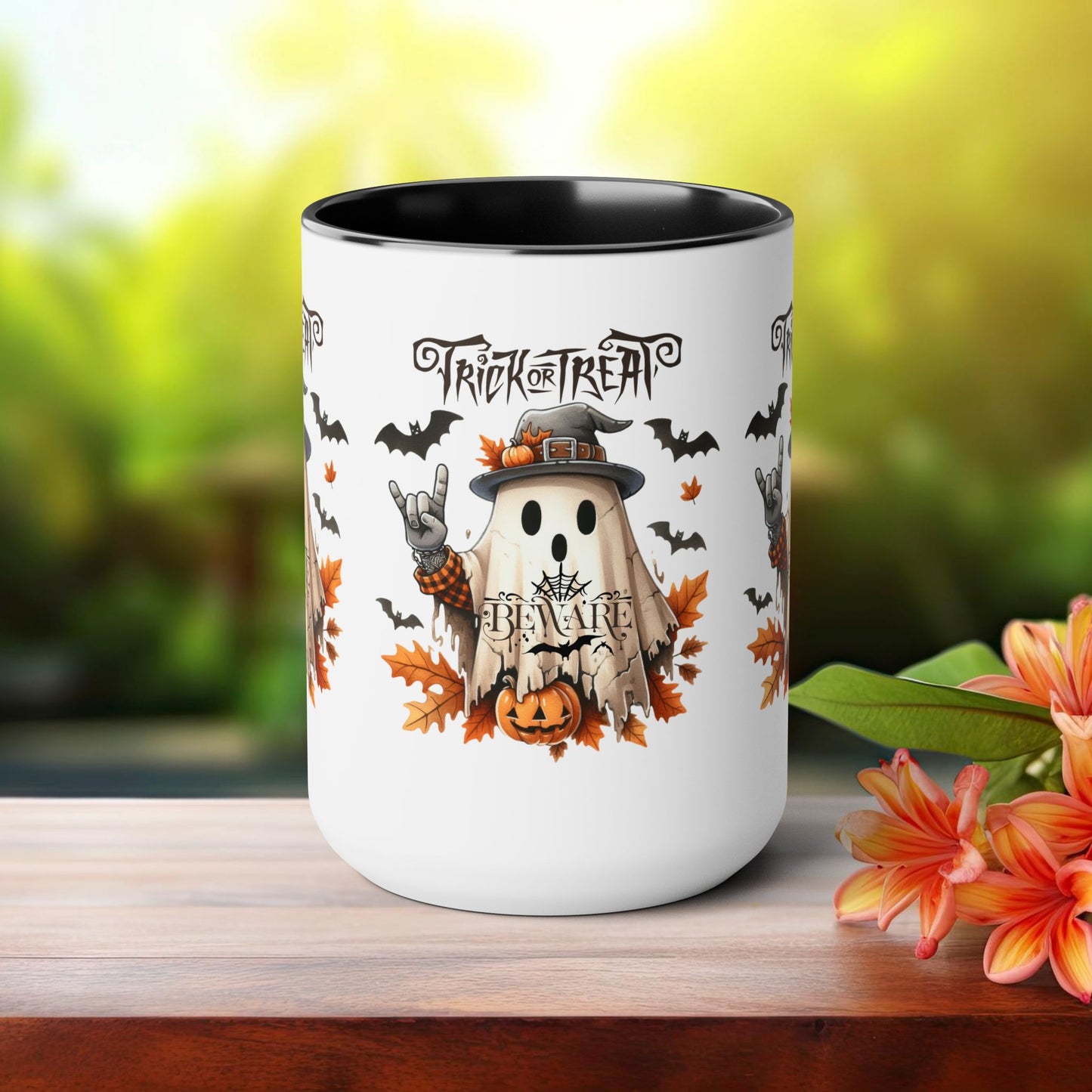 Happy Halloween Coffee Mug, Beware Halloween Coffee Mug, Trick or Treat Halloween Coffee Mug, Cute Skeleton Coffee Mug, Spooky Season Halloween Coffee Mug.