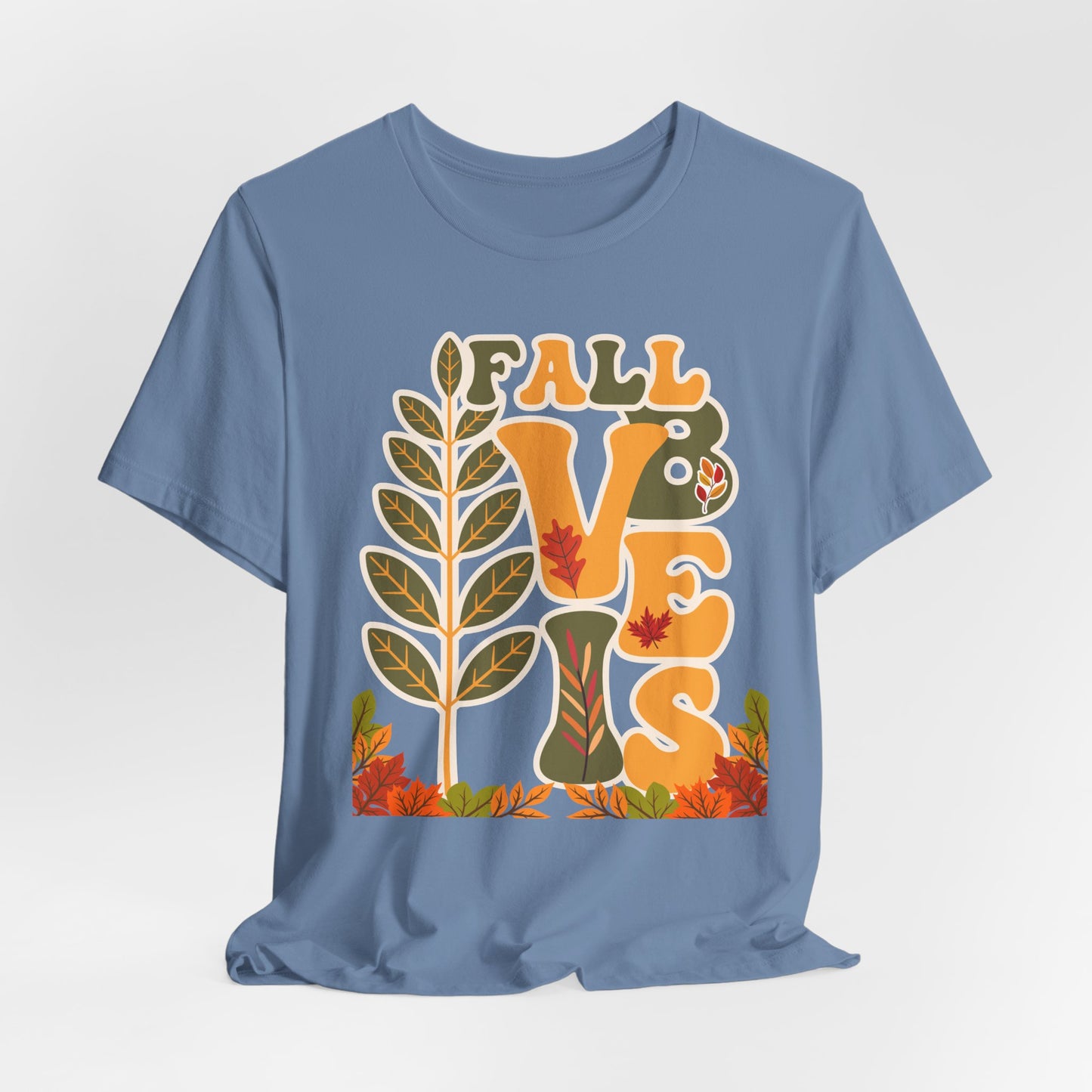 Fall Vibes Thanksgiving T-shirt, Happy thanksgiving 2024 T-shirt, Thanksgiving Gift,Turkey Shirt, Family Thanksgiving, Holiday Outfit. Express Delivery available