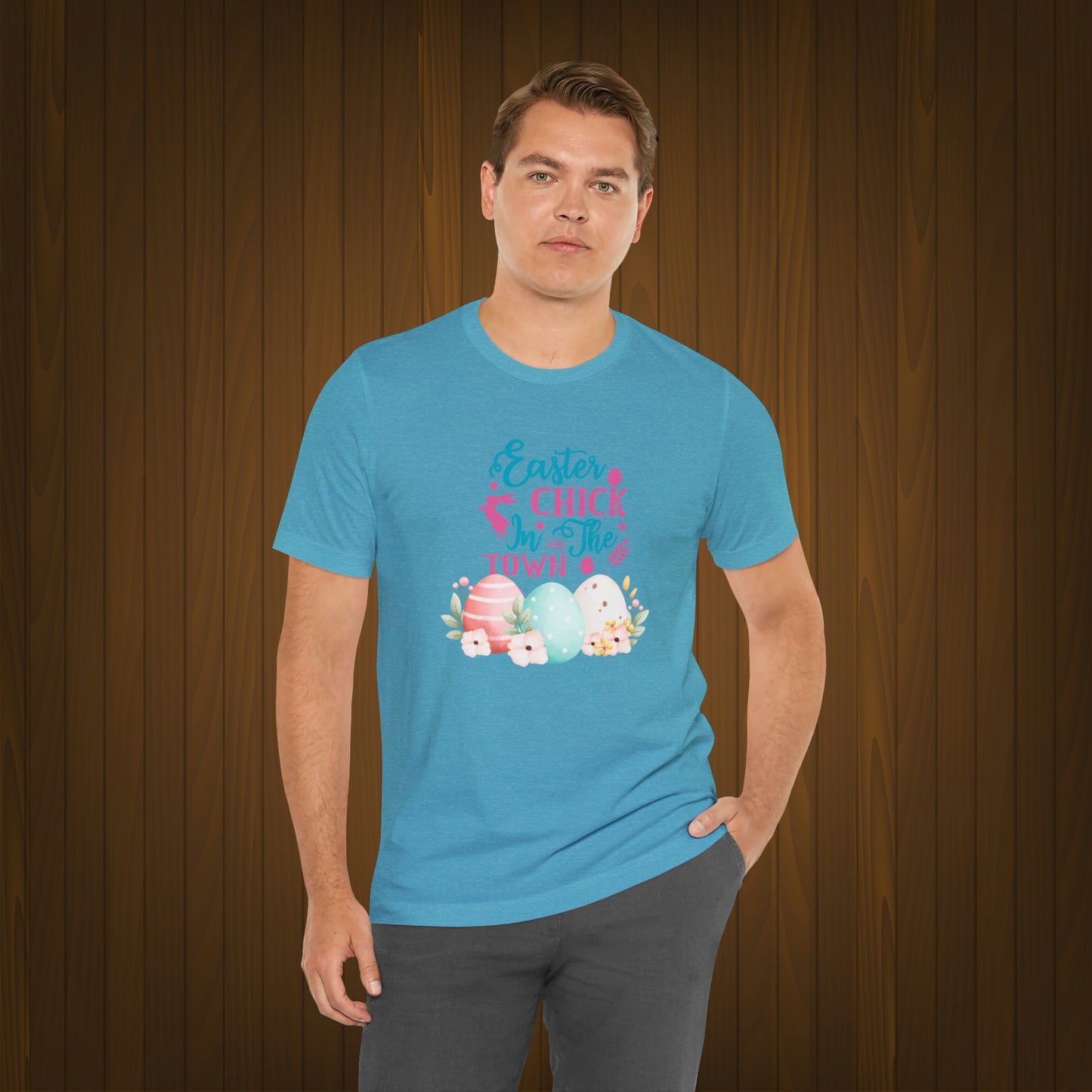 Happy Easter Unisex Jersey Short Sleeve Tee