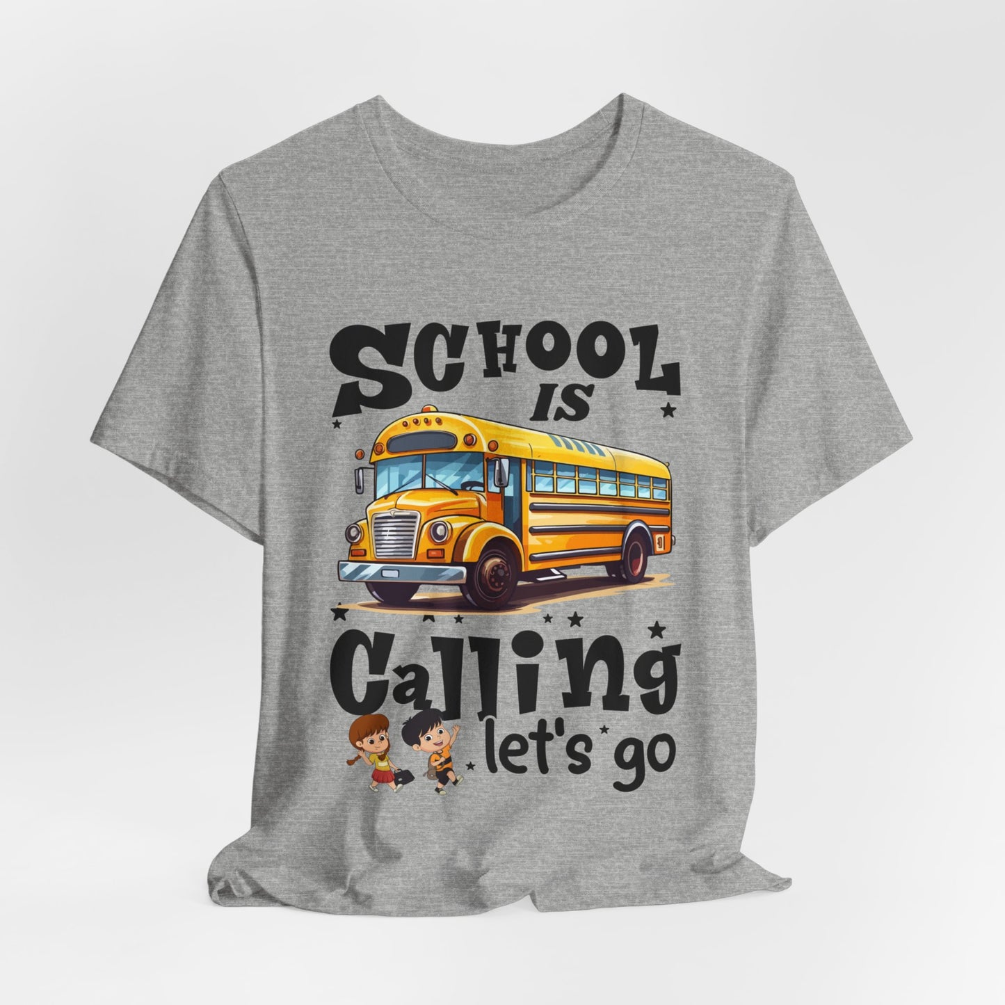 School Is calling T-shirt, First Day Of School T-Shirt, Teacher Back To school unisex jersey short sleeve.First Day Vibes T-Shirt.