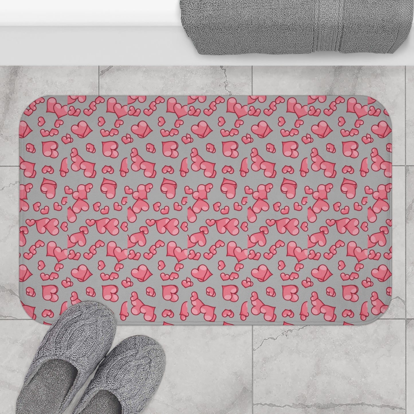 Happy Valentines Day Bath Mat