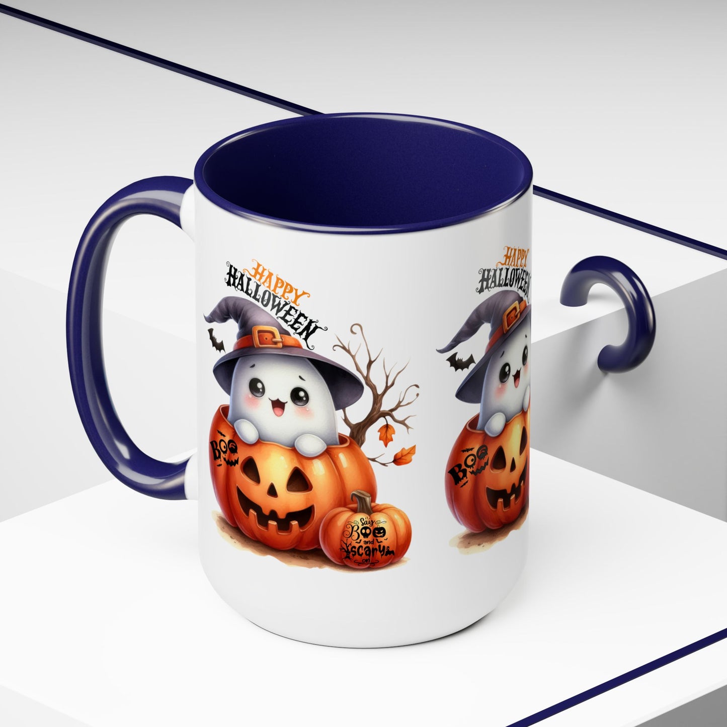 Happy Halloween Coffee Mug,  Let's Go Halloween Coffee Mug, Trick or Treat Halloween Coffee Mug, Cute Skeleton Coffee Mug, Spooky Season Halloween Coffee Mug.