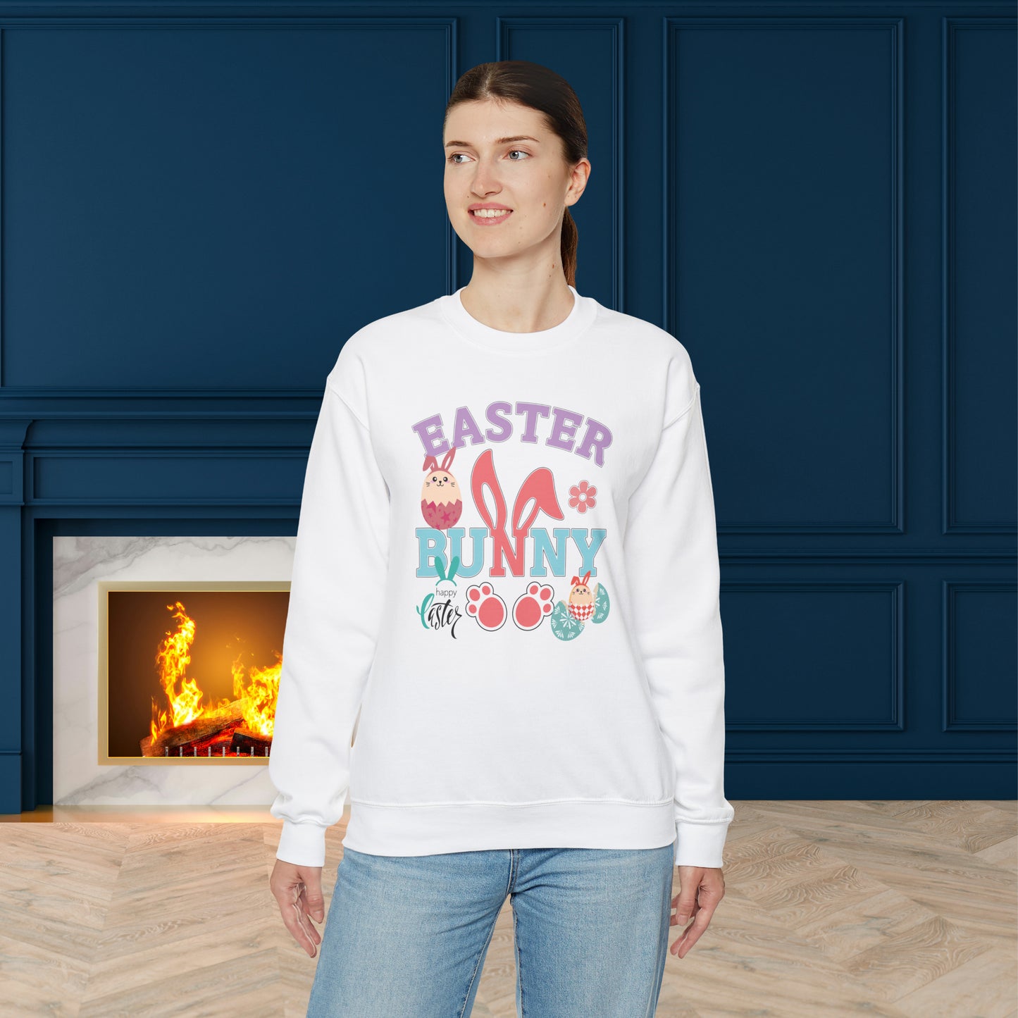 Easter Bunny Unisex Crewneck Sweatshirt