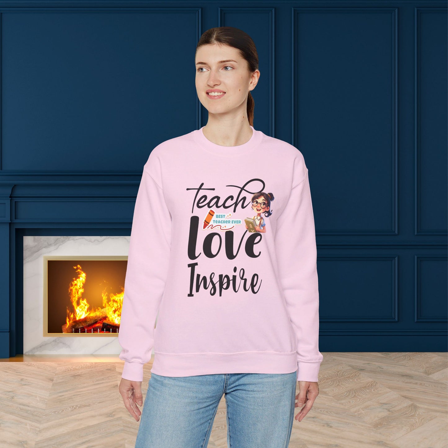 We Love Teachers Sweatshirt, Back To school unisex heavy blend crewneck sweatshirt, Teacher Back To school  Sweatshirt. First Day Vibes Sweatshirt.