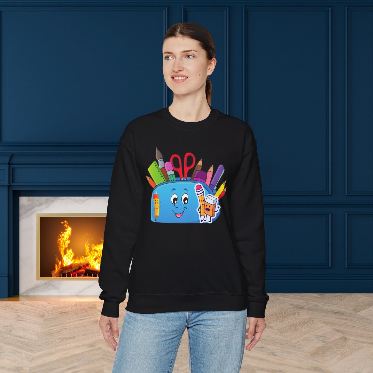 We Love Teachers Sweatshirt, Back To school unisex heavy blend crewneck sweatshirt, Teacher Back To school  Sweatshirt. First Day Vibes Sweatshirt.