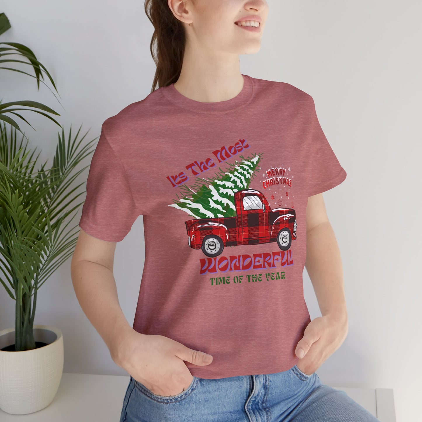 It's The Most Wonderful Time Of The Year Unisex Tee, Christmas Shirt, Christmas Outfit, Merry Christmas T-shirt, Merry Christmas 2024 T-shirt, Christmas Gift, Family Holiday Outfit.